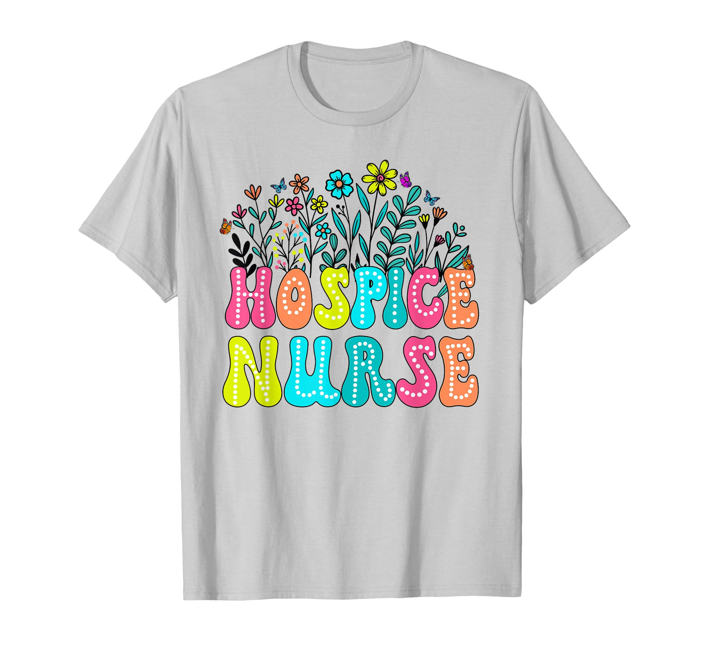 Hospice Nurse Week Groovy Wildflower Appreciation Day Women T-Shirt