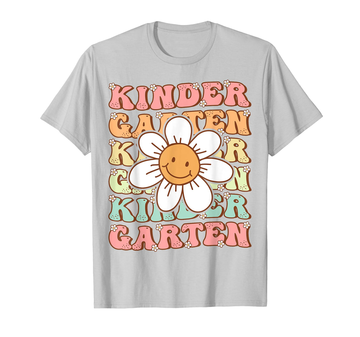 Groovy Kindergarten Back To School First Day of Kindergarten T-Shirt