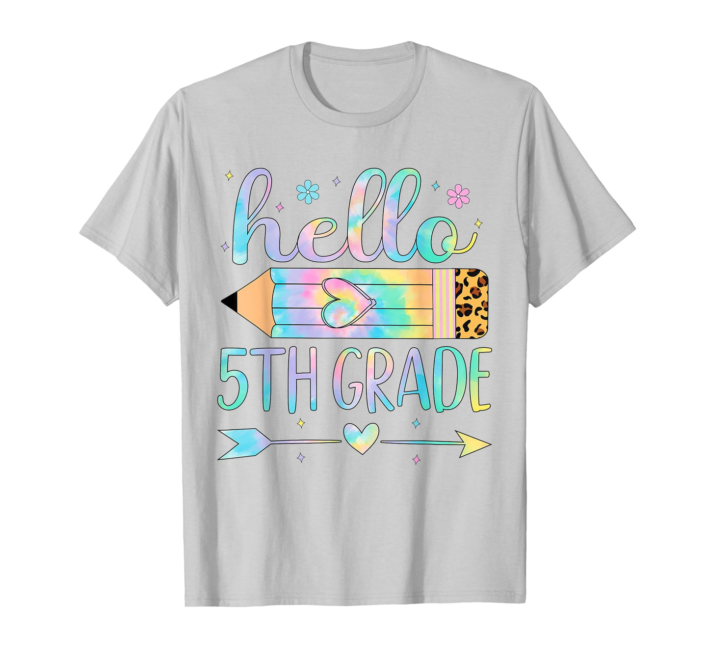 Tie Dye 5th Grade Back To School Hello Fifth Grade Teacher T-Shirt