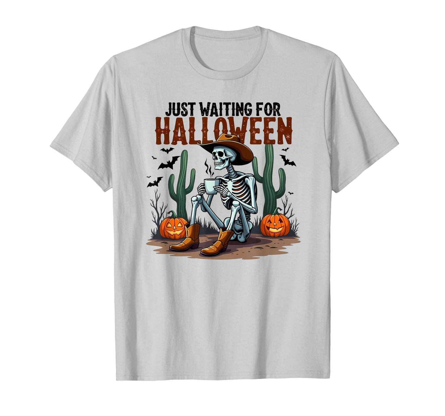 Spooky Skeleton Just Waiting for Halloween T-Shirt