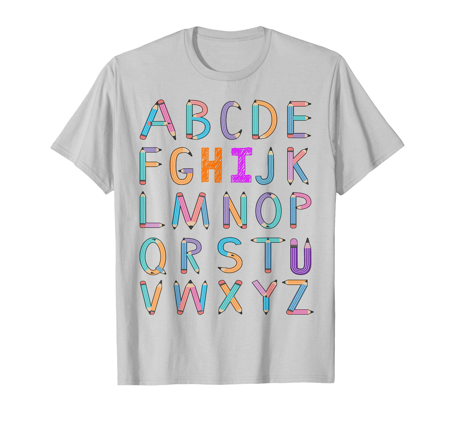 back to school Kindergarten Alphabet ABC Teacher Women kids T-Shirt