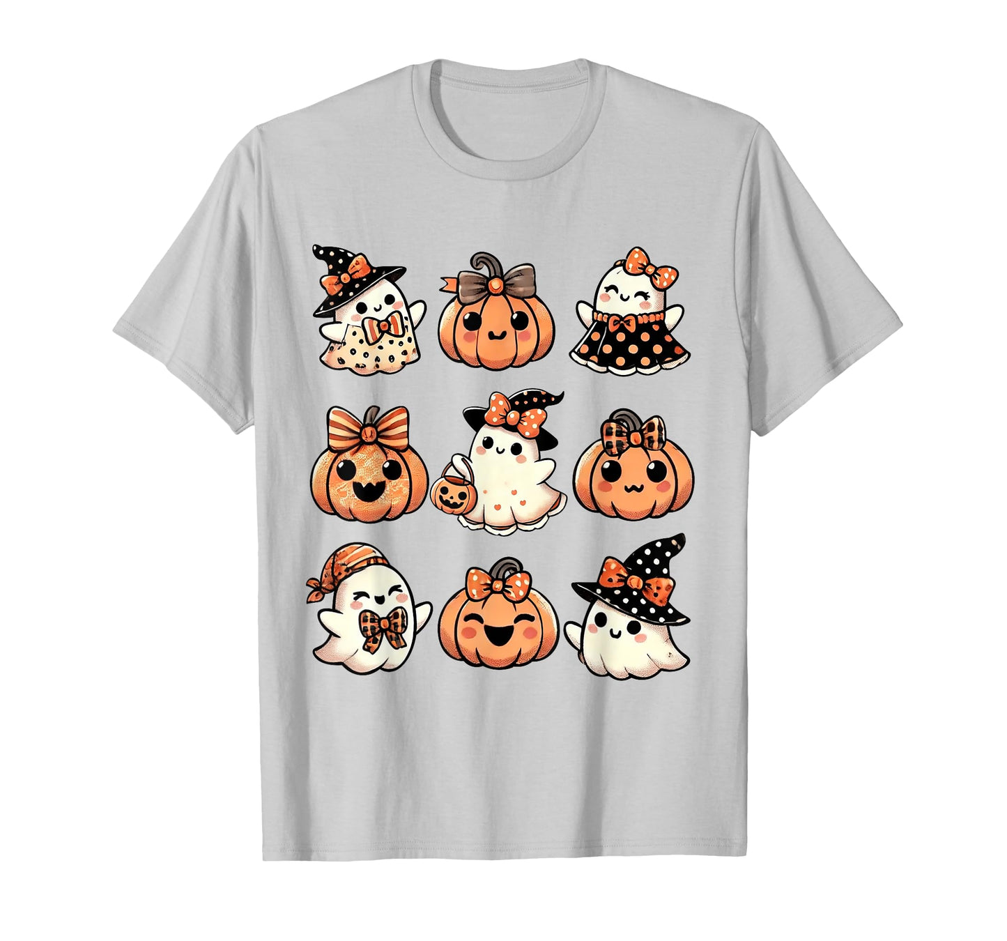 Cute Pumpkin Ghost Halloween Girls Kid Toddler Boo Halloween T-Shirt