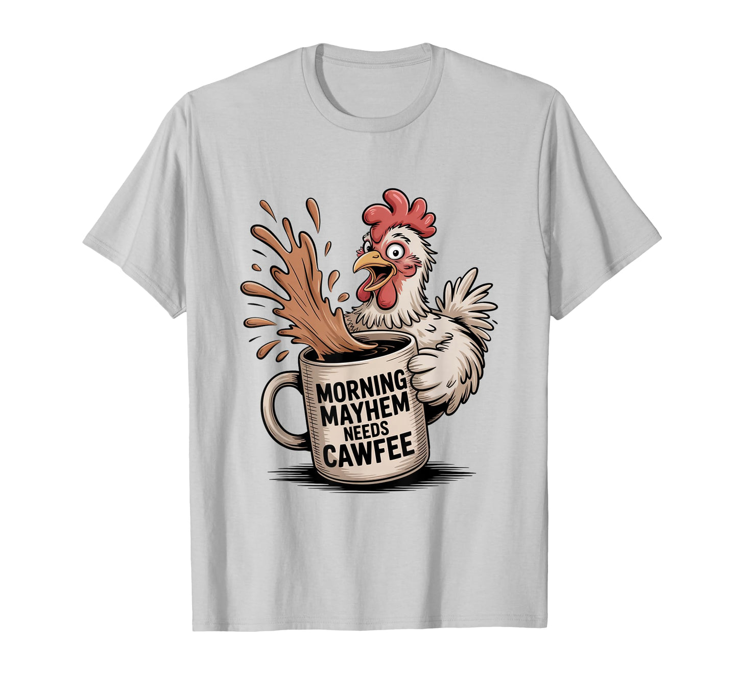 Funny Coffee Lover F-CAW-F Cawfee T-Shirt