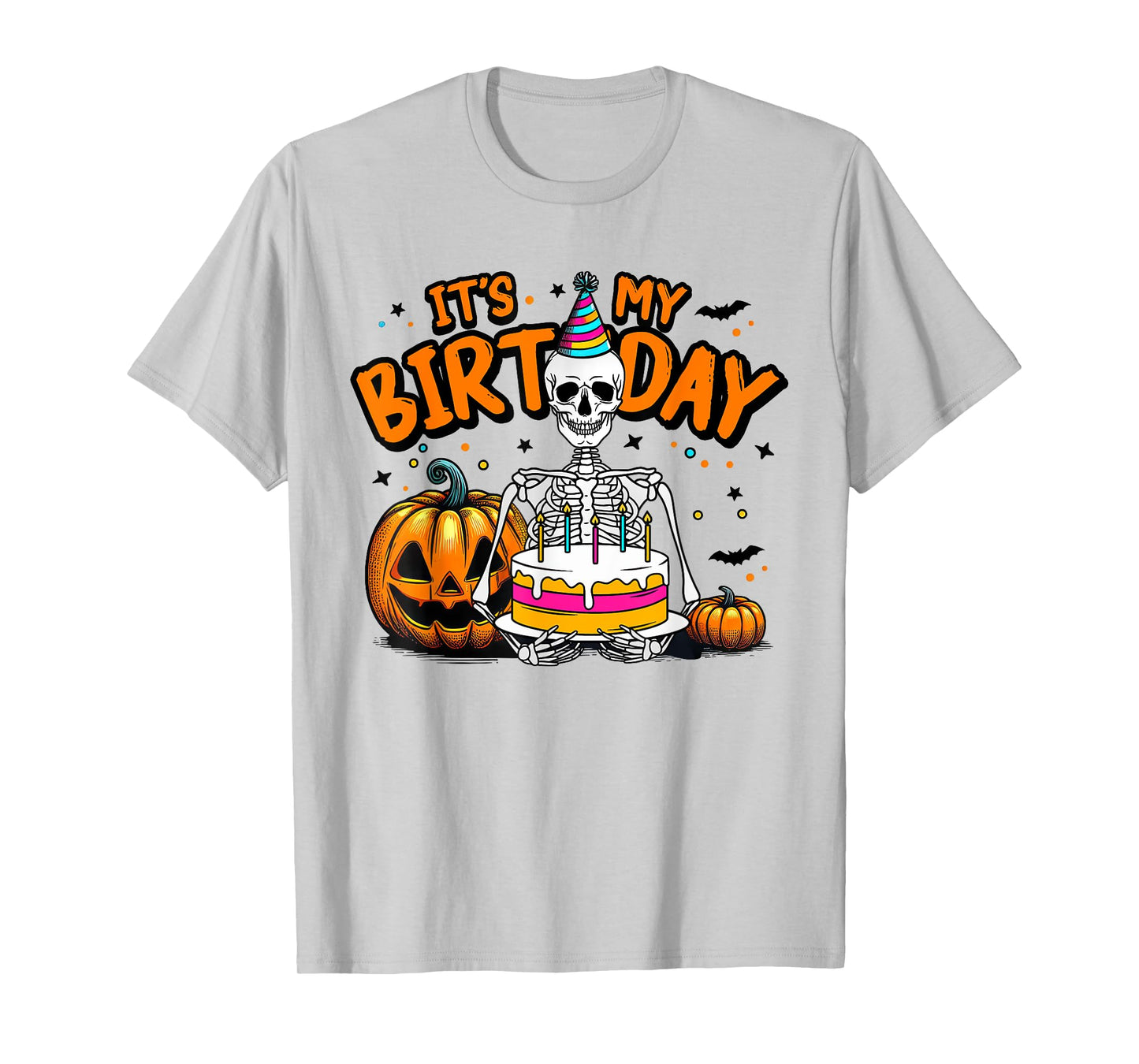 It's My Birthday Skeleton Happy Halloween Birthday Party T-Shirt