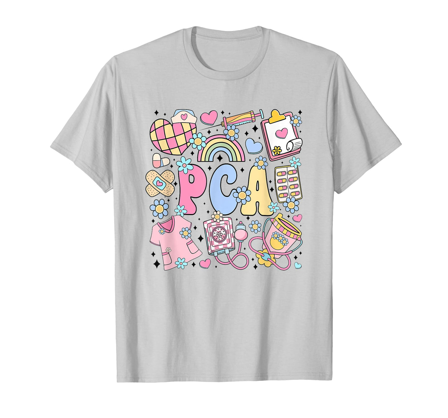 PCA Nurse Stuff Retro Patient Care Assistant Nursing Student T-Shirt