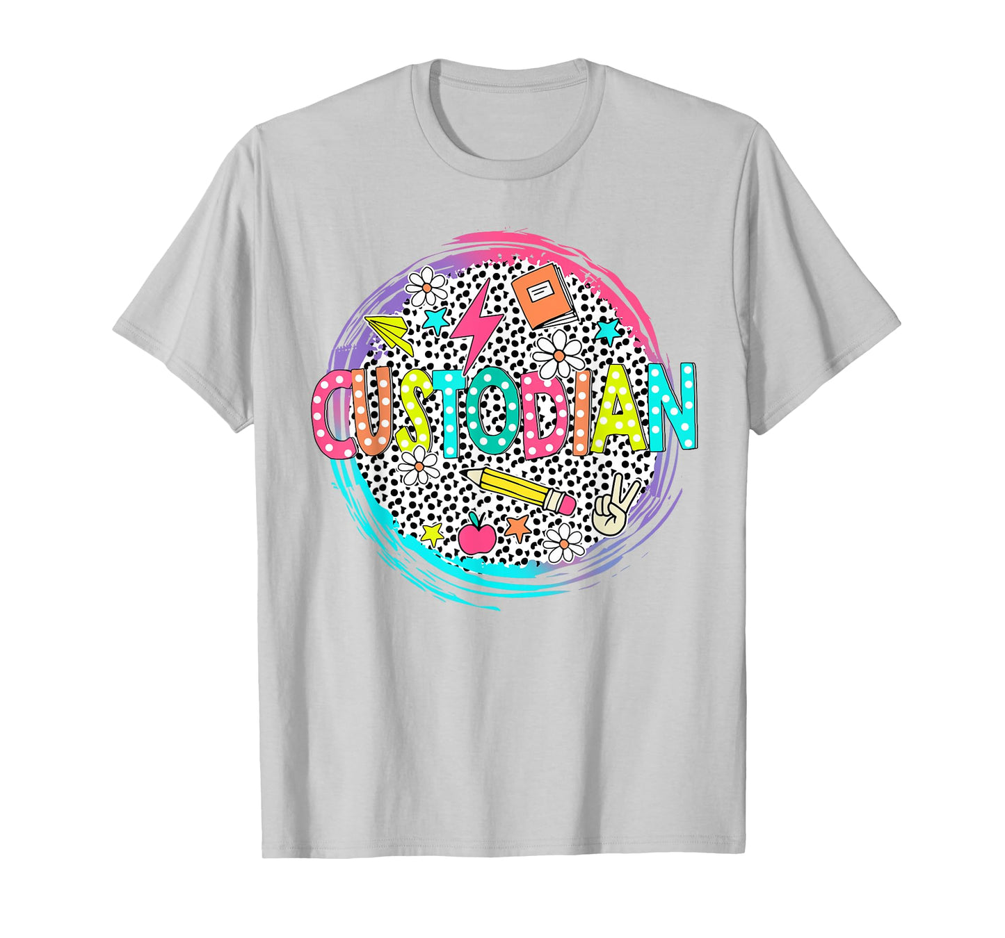 Cute Custodian Shirt First Day of school Back to school gift T-Shirt