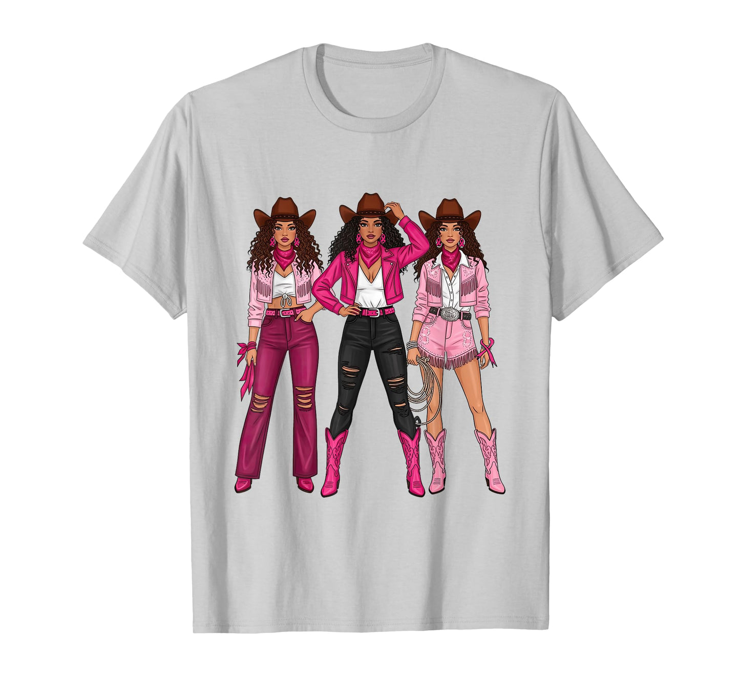 Breast Cancer Country Western Cowgirl in Pink Warrior Women T-Shirt