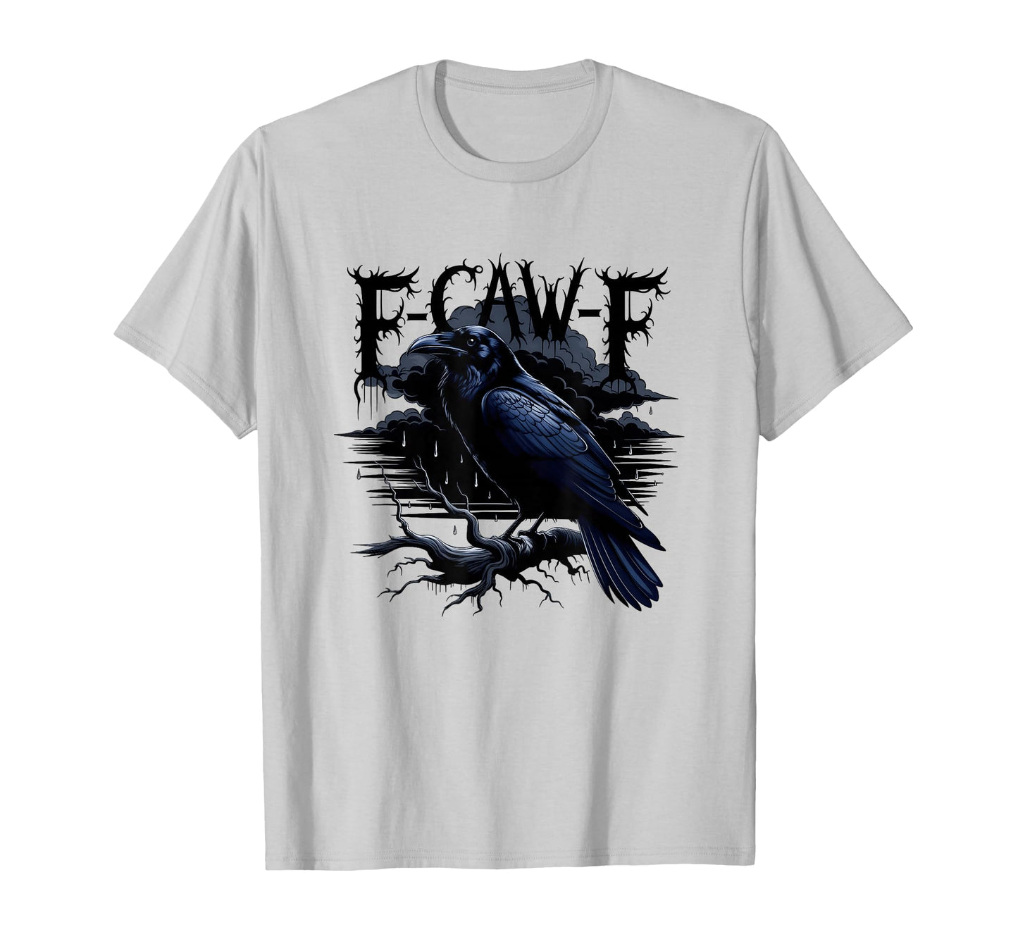 Funny F-caw-f Shirt Crow Halloween f-caw-f T-Shirt