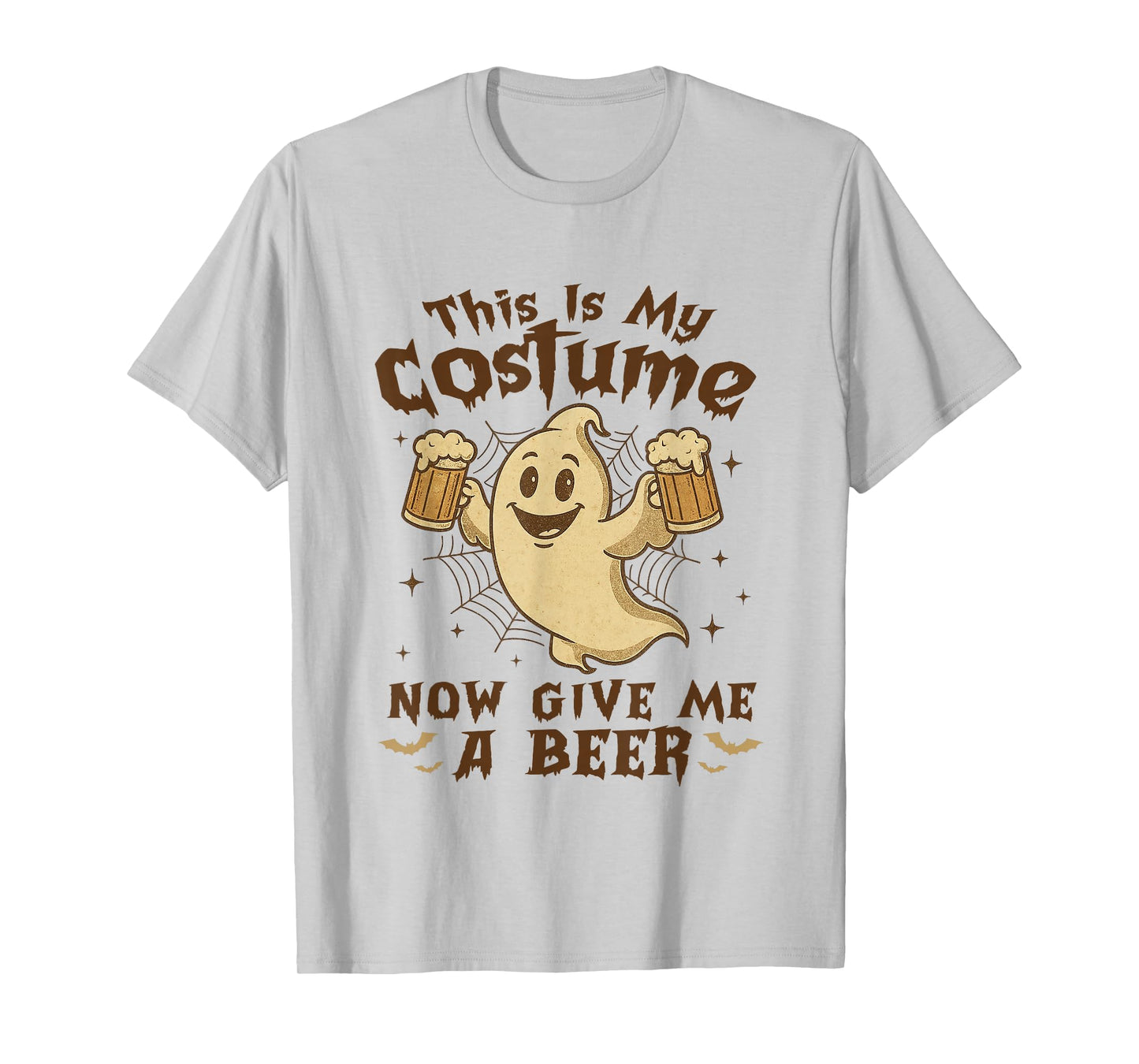 Halloween Costumes Now Give Me A Beer Funny Boo Skeleton T-Shirt