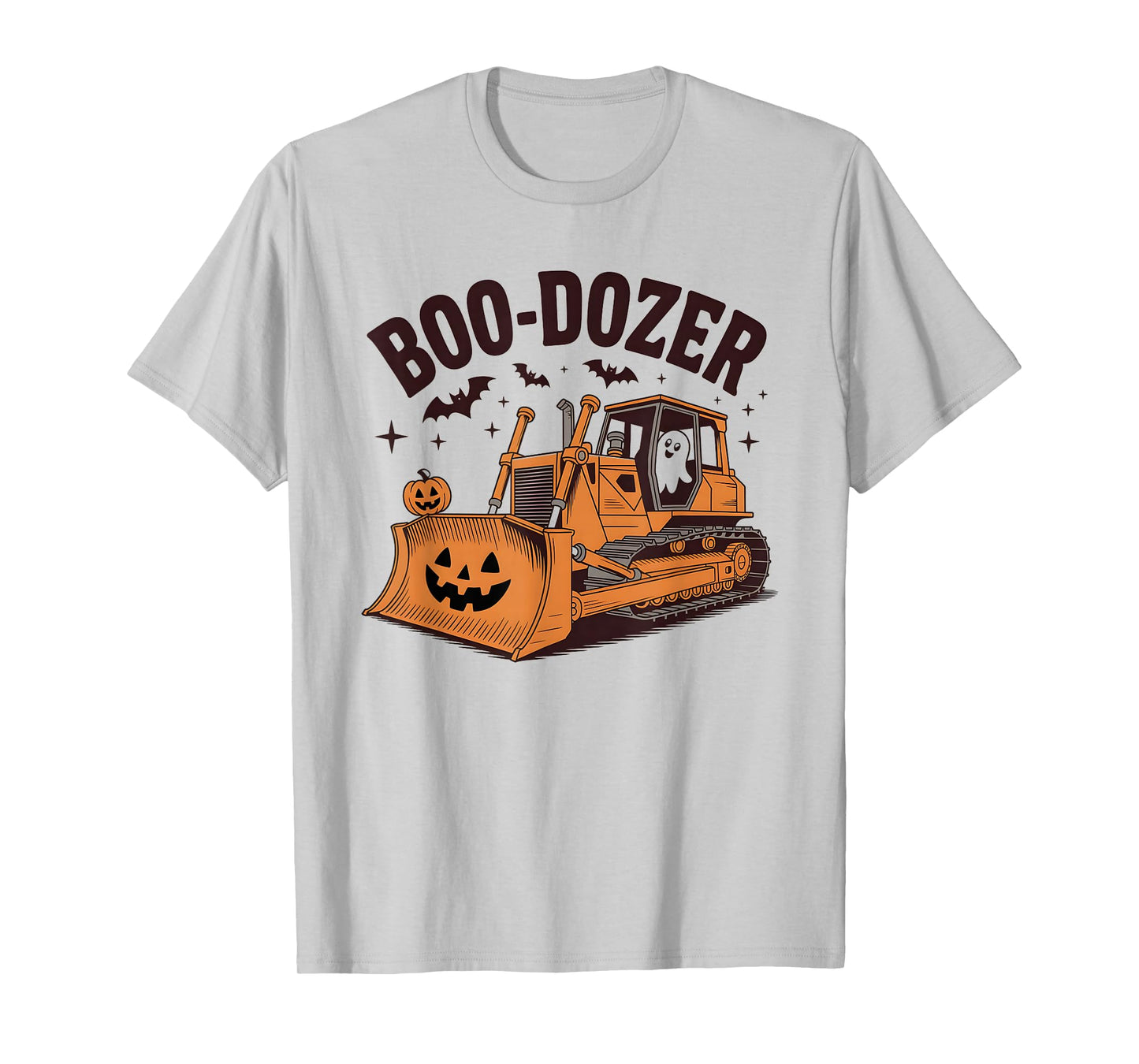 Construction Truck Halloween Pumpkin Excavator Crew T-Shirt
