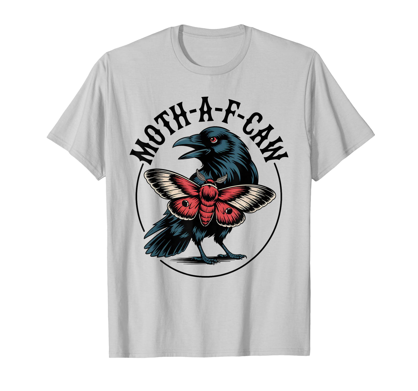 Funny Crow F-Caw-F Raven Bird Gothic Halloween Party Joke T-Shirt
