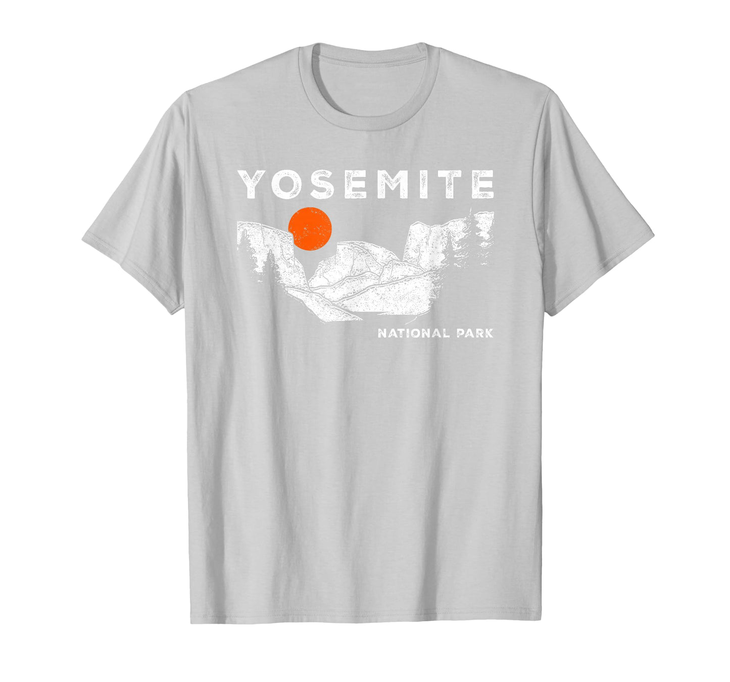 Retro Yosemite Half-Dome National Park Vintage Womens Mens T-Shirt