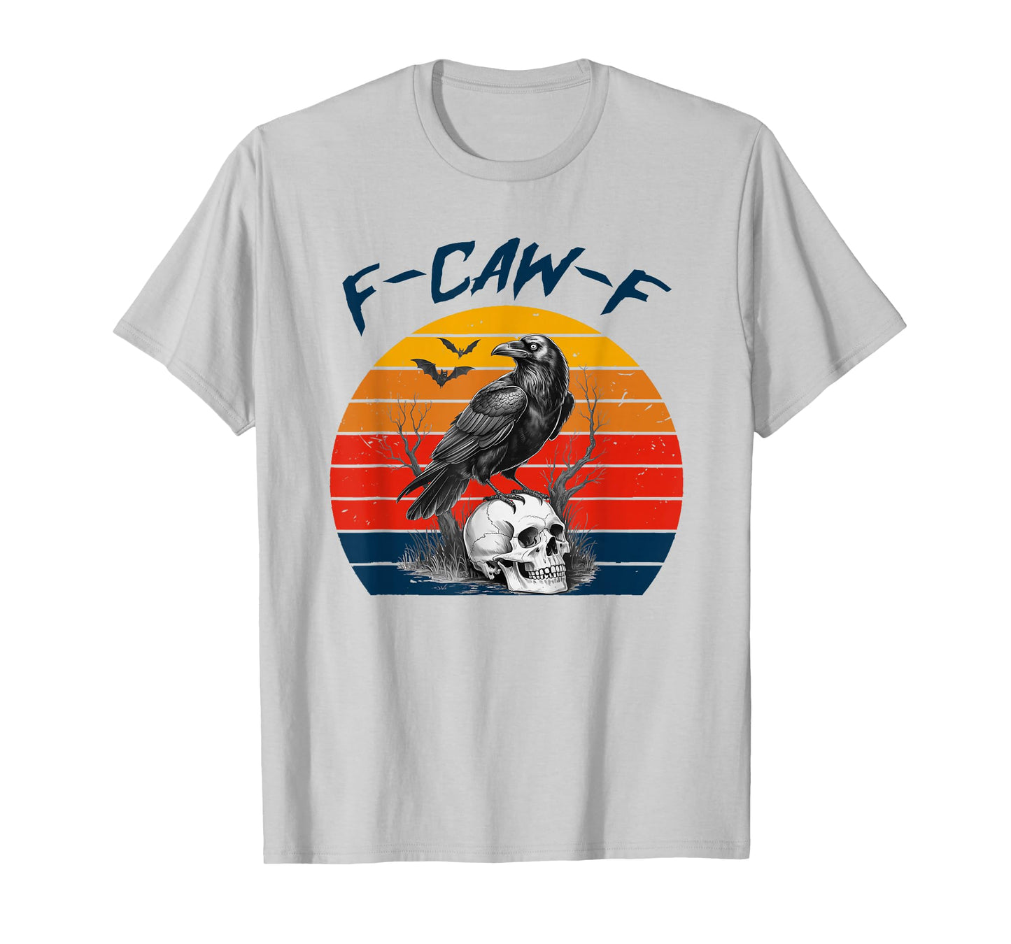 Halloween F Caw F Black Bird F-Caw-F Crow Women Men Vintage T-Shirt