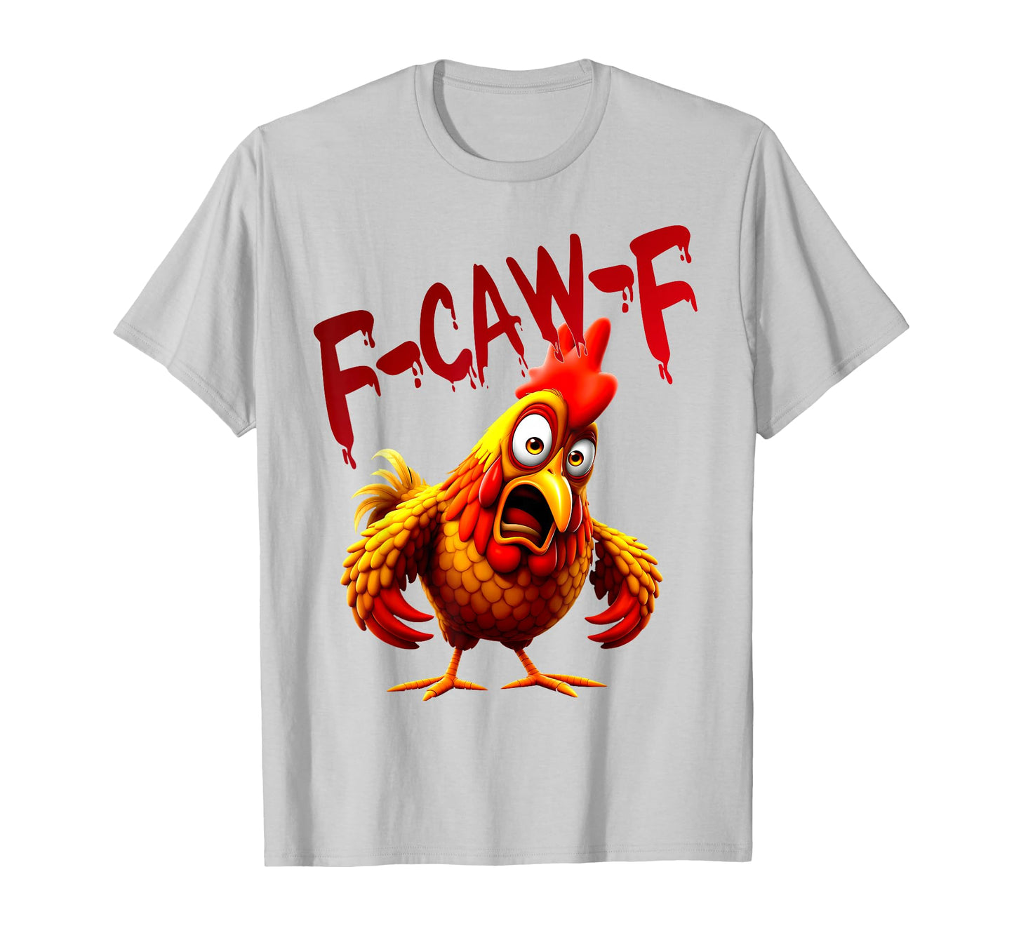 f-caw-f Funny Cow Chicken T-Shirt