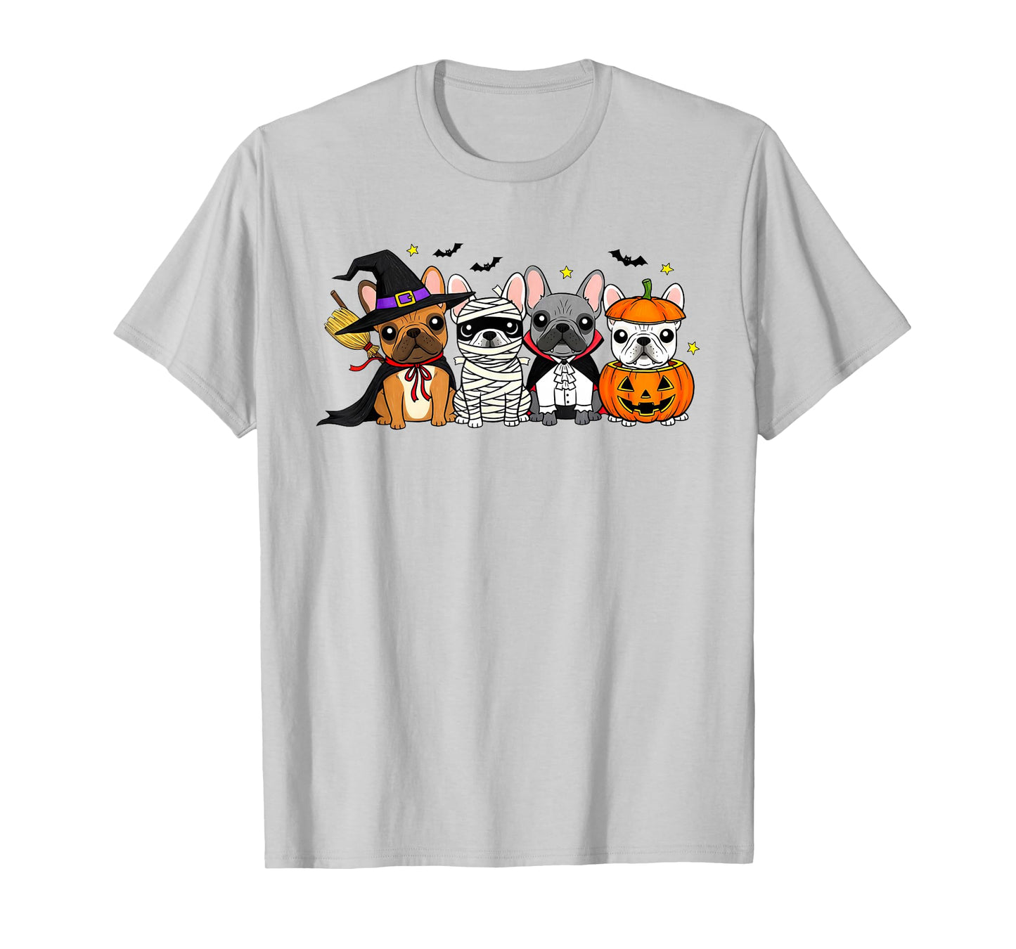 Mummy French Bulldog Halloween French Bulldog Witch Dog Mom T-Shirt