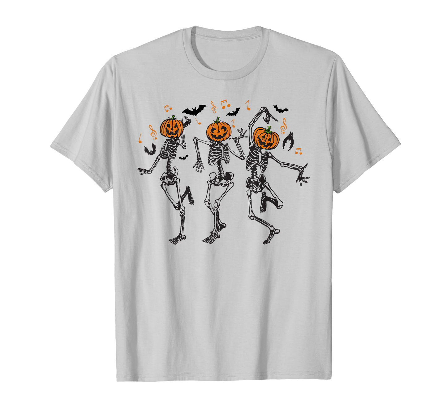 Skeleton Dancing Skull Pumpkin Halloween Dance Men Women T-Shirt