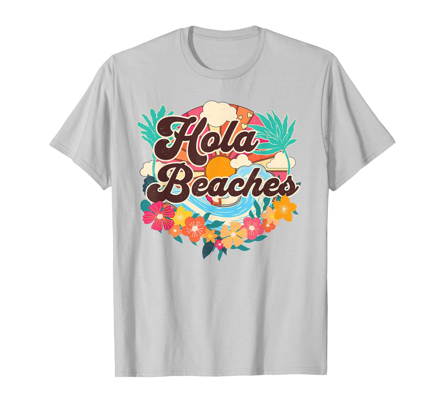 Hola Beaches Funny Beach Summer Vacation Family Matching Men Women Kids T-Shirt