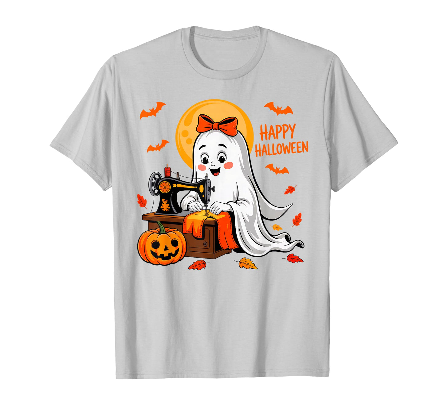 Sewing Ghost Halloween Costume Women Quilting Quilter Sewer T-Shirt