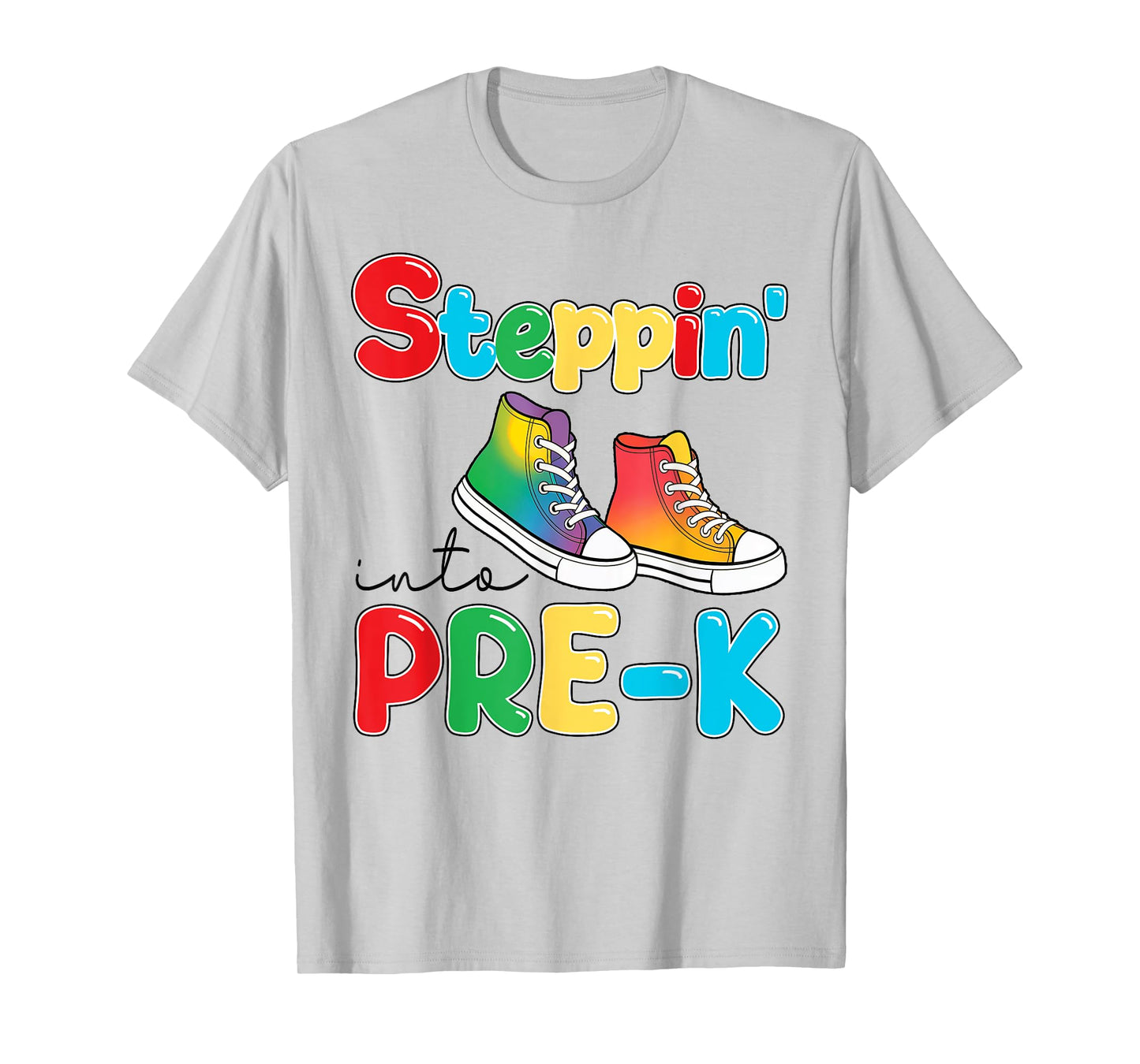 Steppin' Into Pre K Funny First Day Pre-Kindergarteners Kids T-Shirt