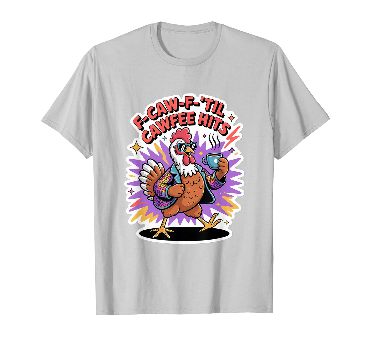 Funny Coffee Lover F-CAW-F Cawfee T-Shirt