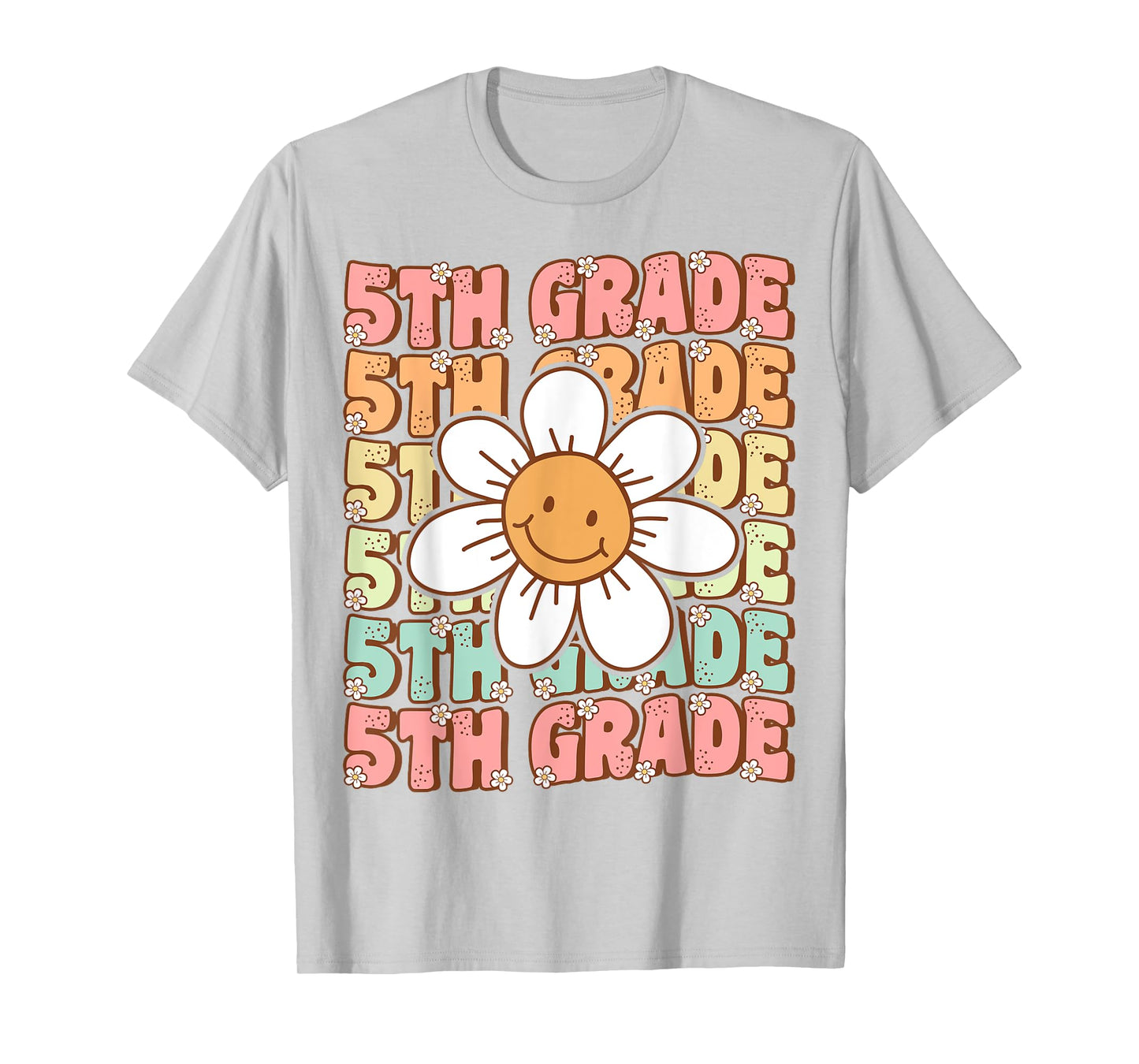 Groovy 5th Grade Back To School First Day of Fifth Grade T-Shirt