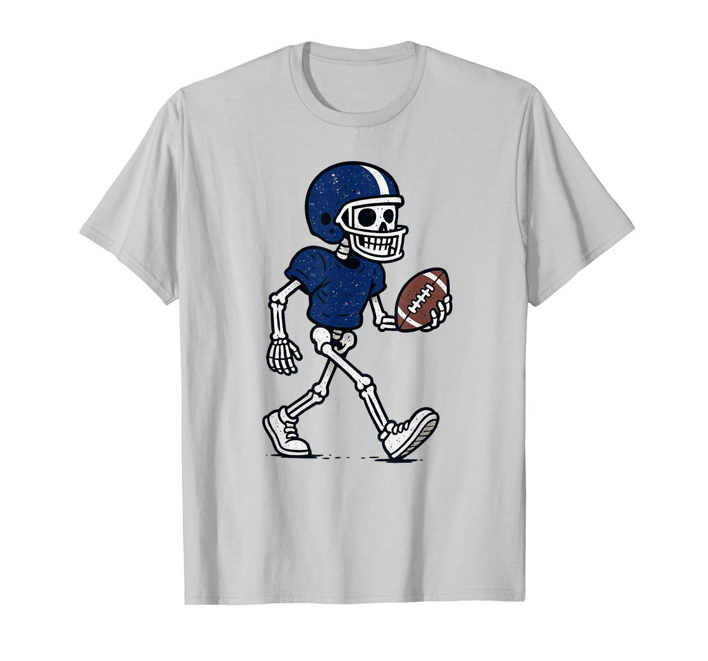 Halloween Vintage Skeleton Football T-Shirt