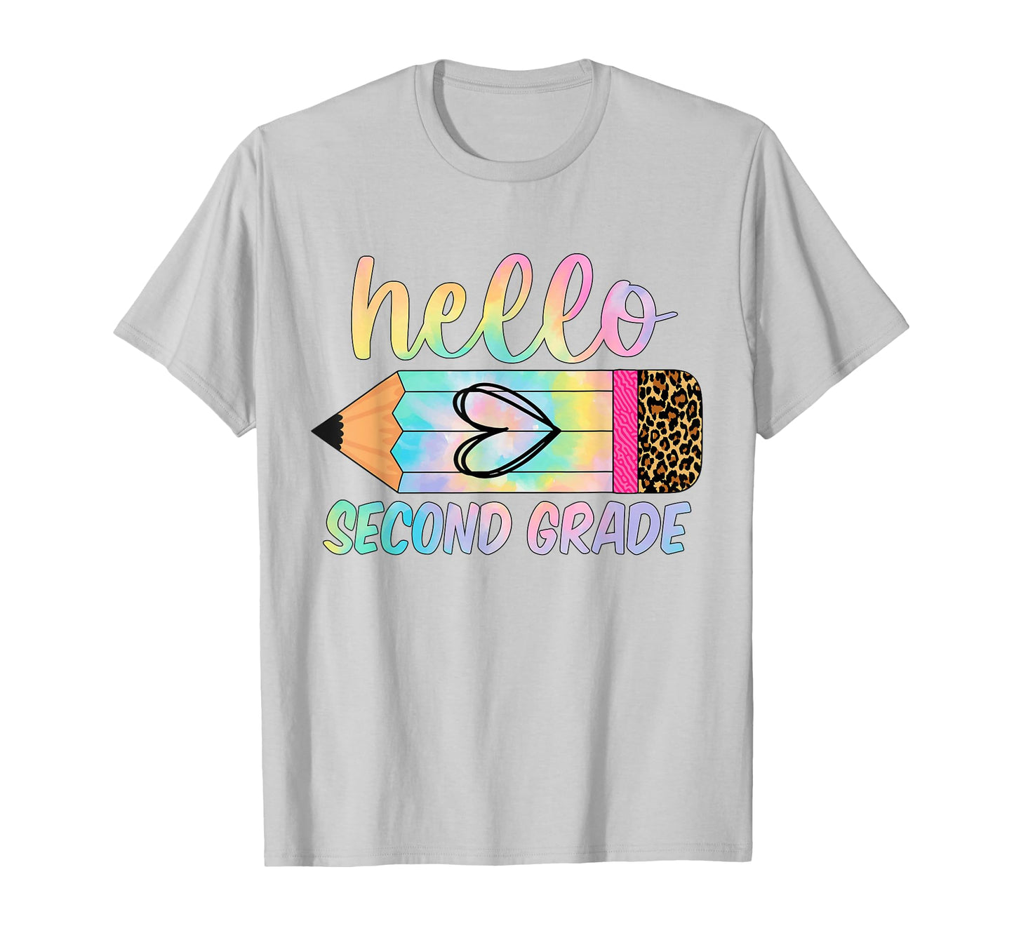 Back To School Hello second 2nd Grade Tie Dye Teacher T-Shirt
