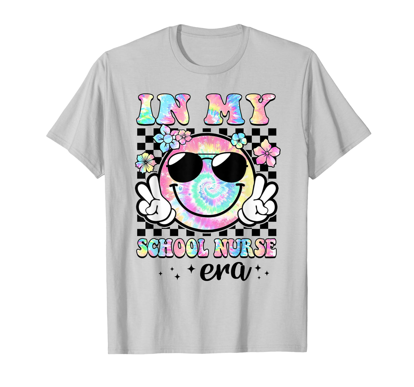 In My School Nurse Era Groovy Retro Back To School Funny T-Shirt