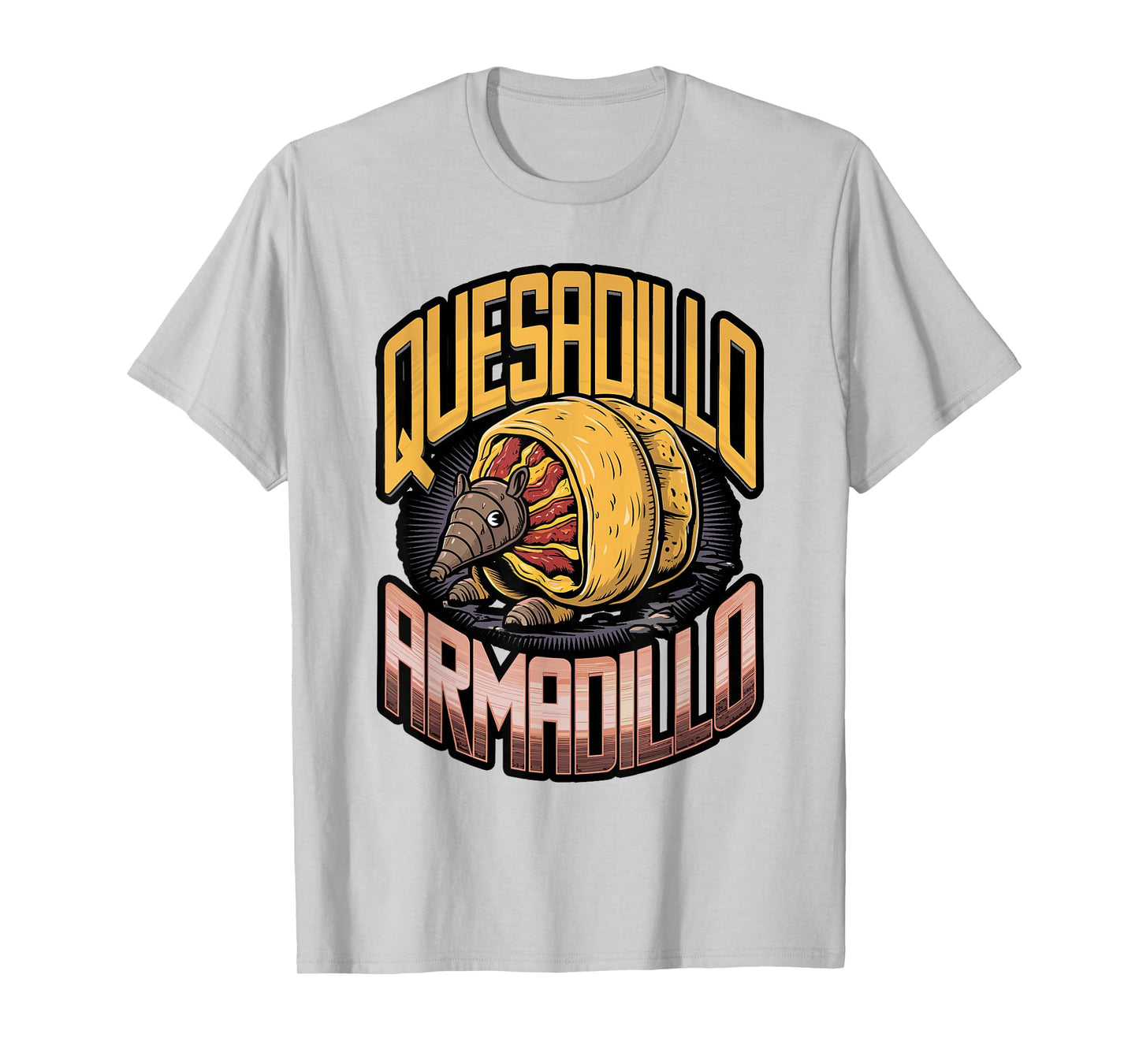Quesa-dillo T-Shirt Funny Armadillo Quesadilla Pun T-Shirt