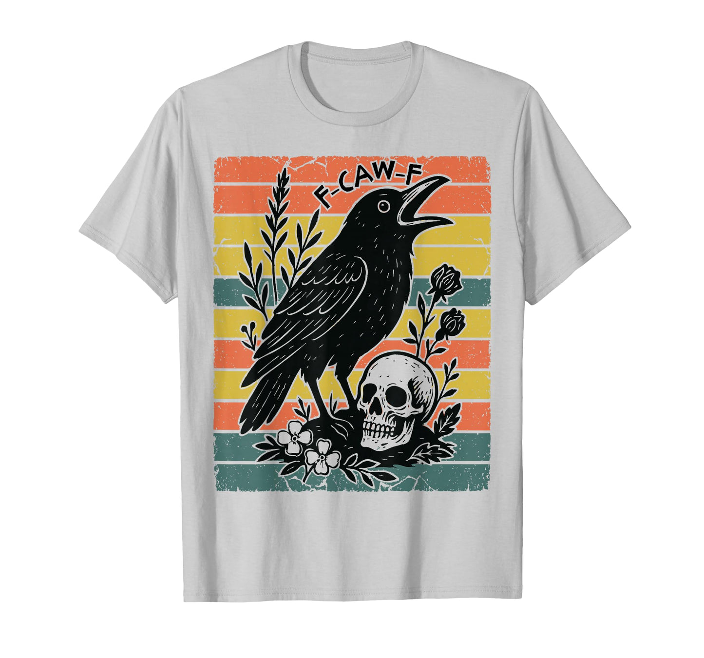 F-Caw-F Black Crow Pun Funny Black Bird Saying Meme Humor T-Shirt