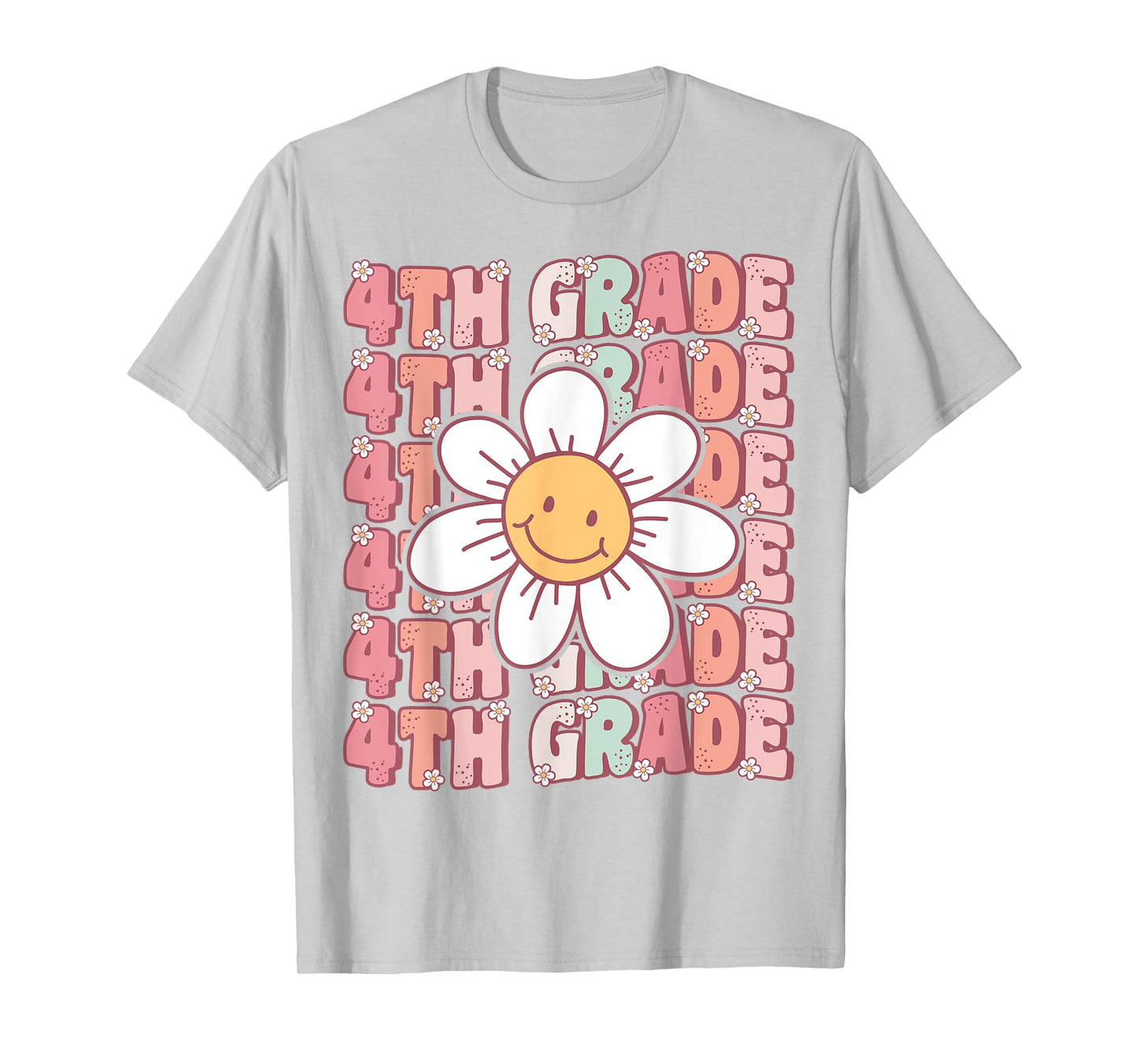 Groovy 4th Grade Back To School First Day of Fourth Grade T-Shirt