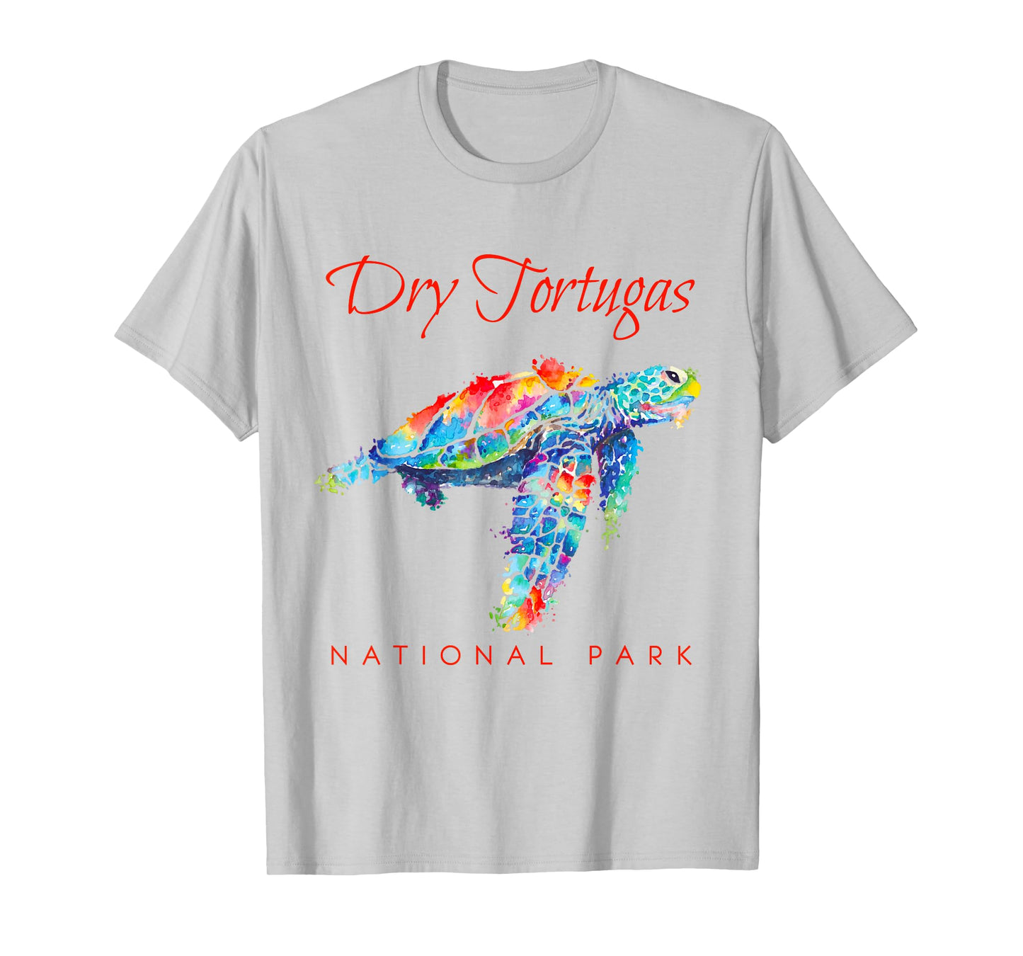 Dry Tortugas National Park Watercolor Sea Turtle T-Shirt