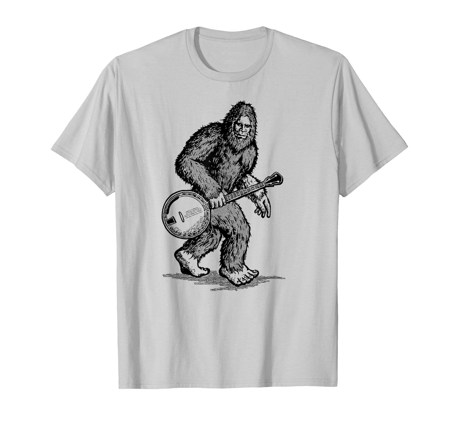 Grassquatch! Vintage Bigfoot & Bluegrass Banjo Music T-Shirt