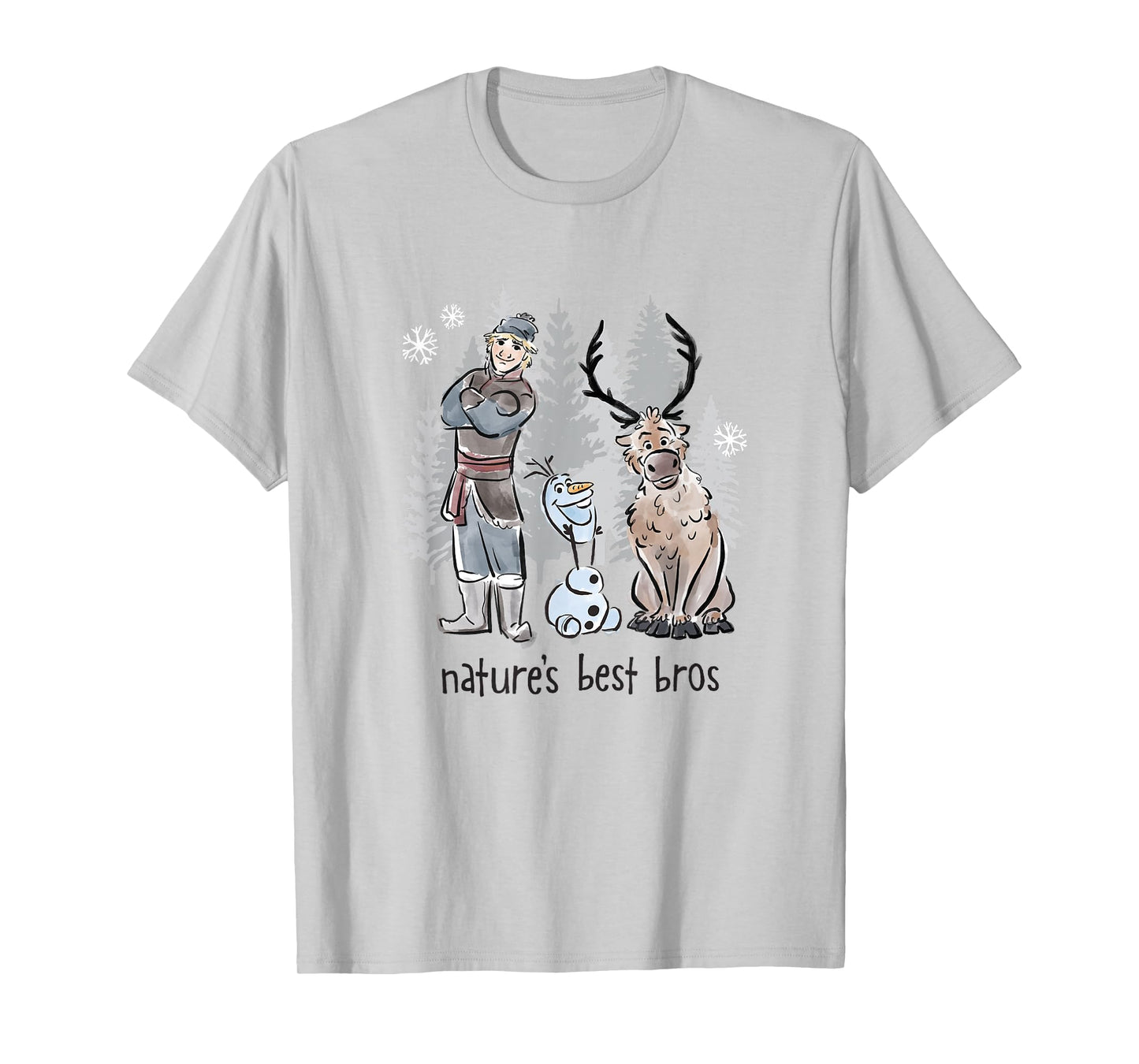 Disney Frozen Kristoff Olaf & Sven Nature's Best Bros Poster T-Shirt