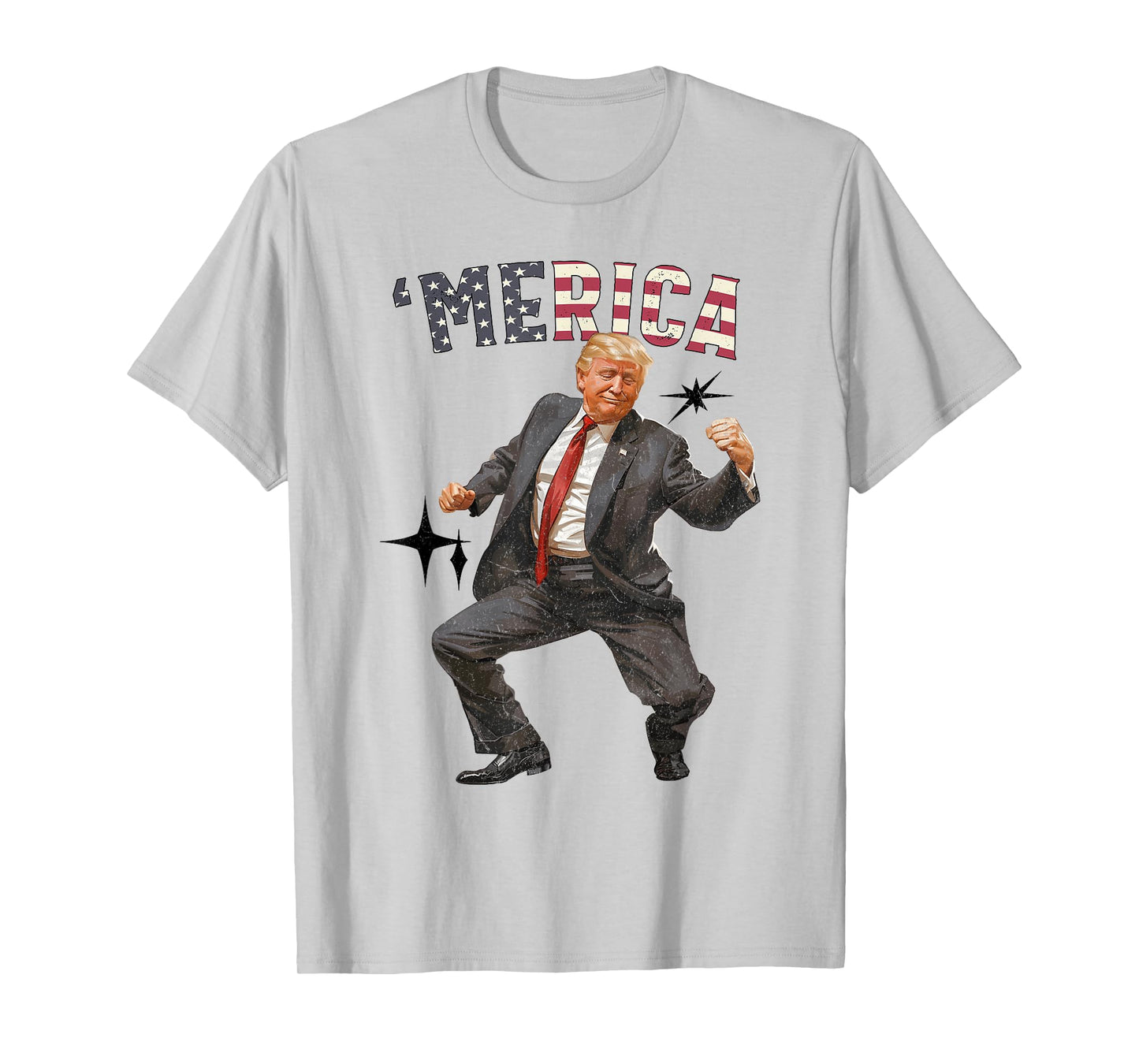 'MERICA TRUMP Happy 4th Of July Trump American Flag Gifts T-Shirt