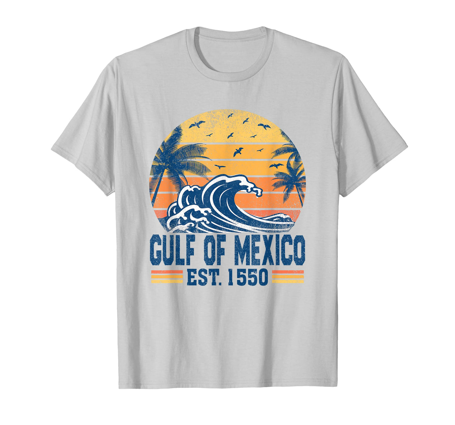 Gulf of Mexico Estd 1550 Retro Vintage Historical T-Shirt