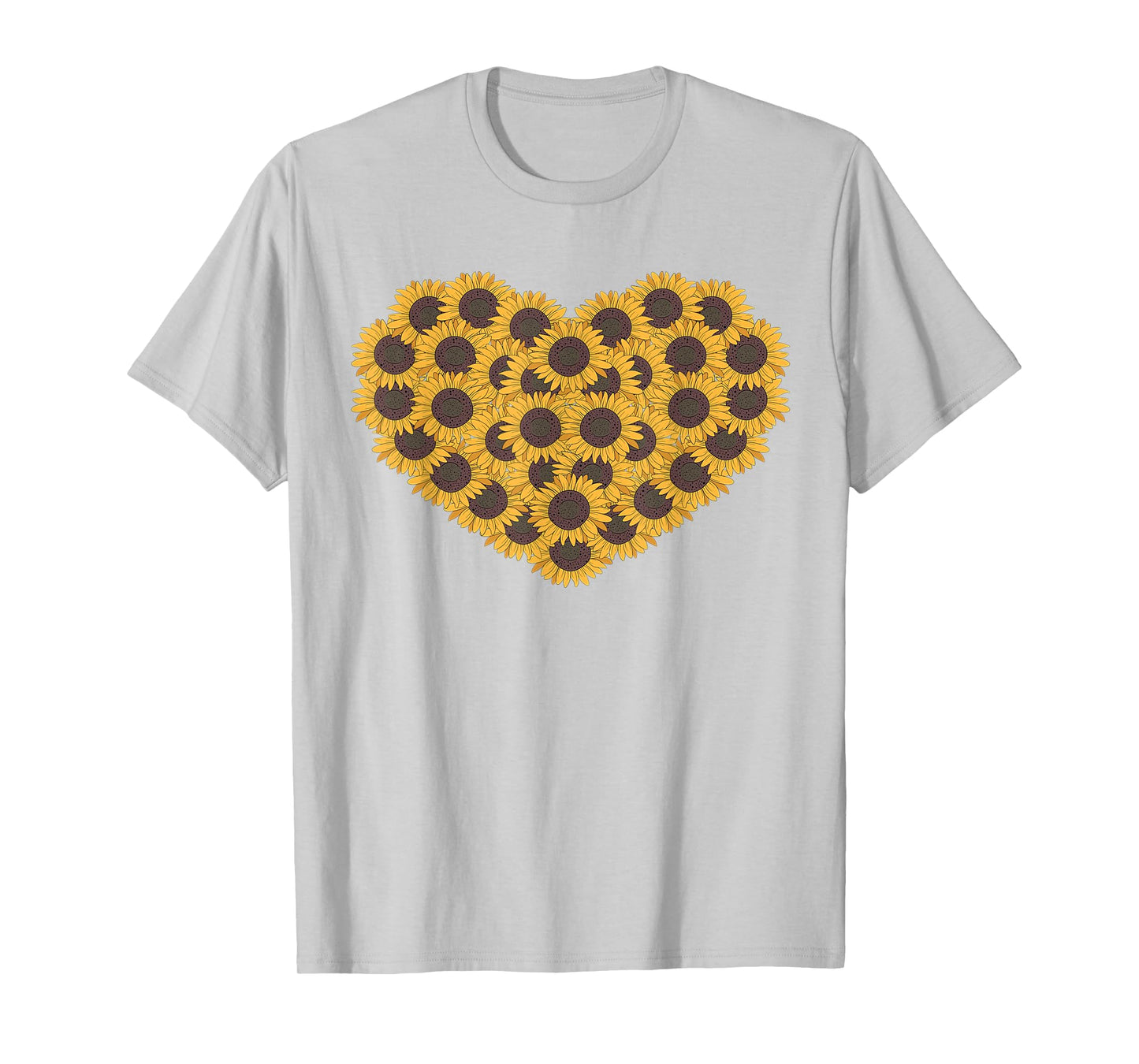 Heart Sunflower Lover Gardener Hippie Sunflower T-Shirt