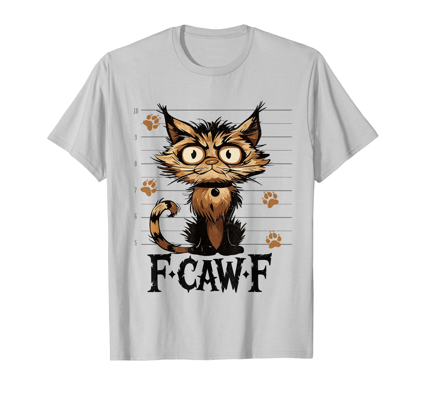 F-Caw-F Black Cat Black Cat Funny Cat F-Caw-F Tees T-Shirt