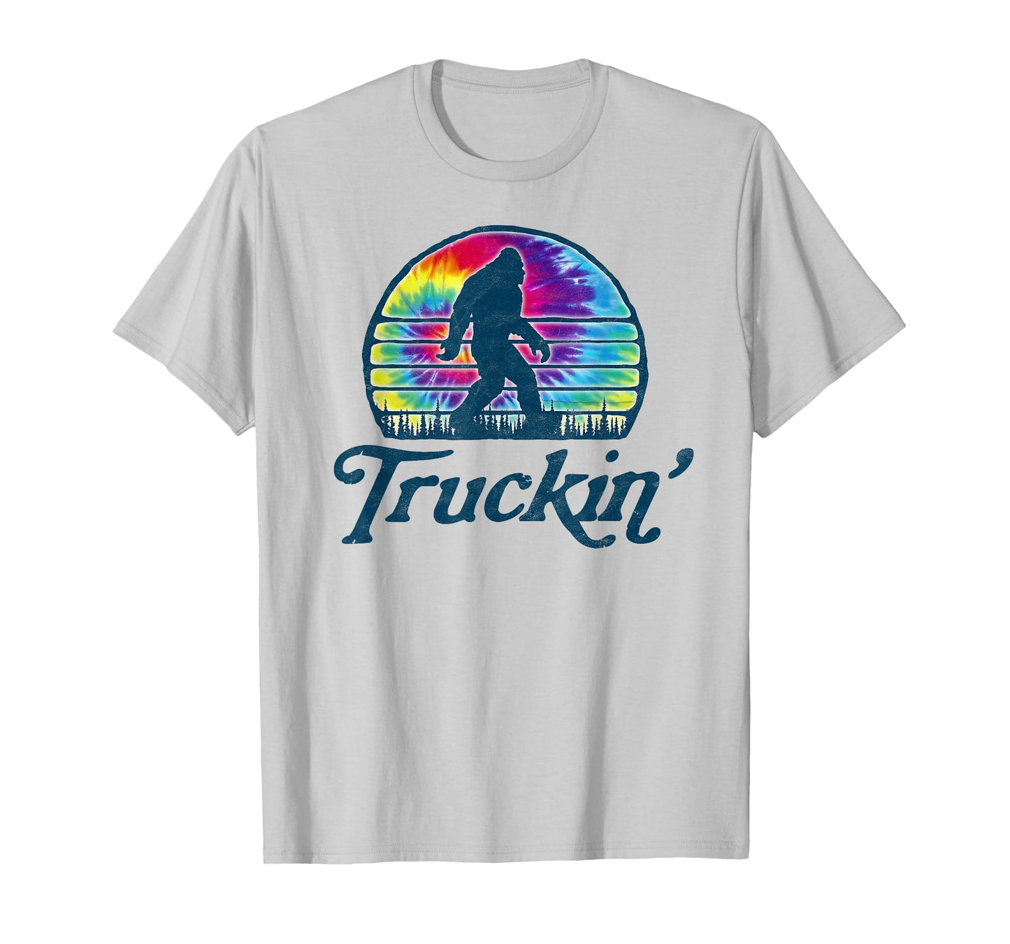 Truckin'! Tie Dye Vintage Hippie Bigfoot T-Shirt