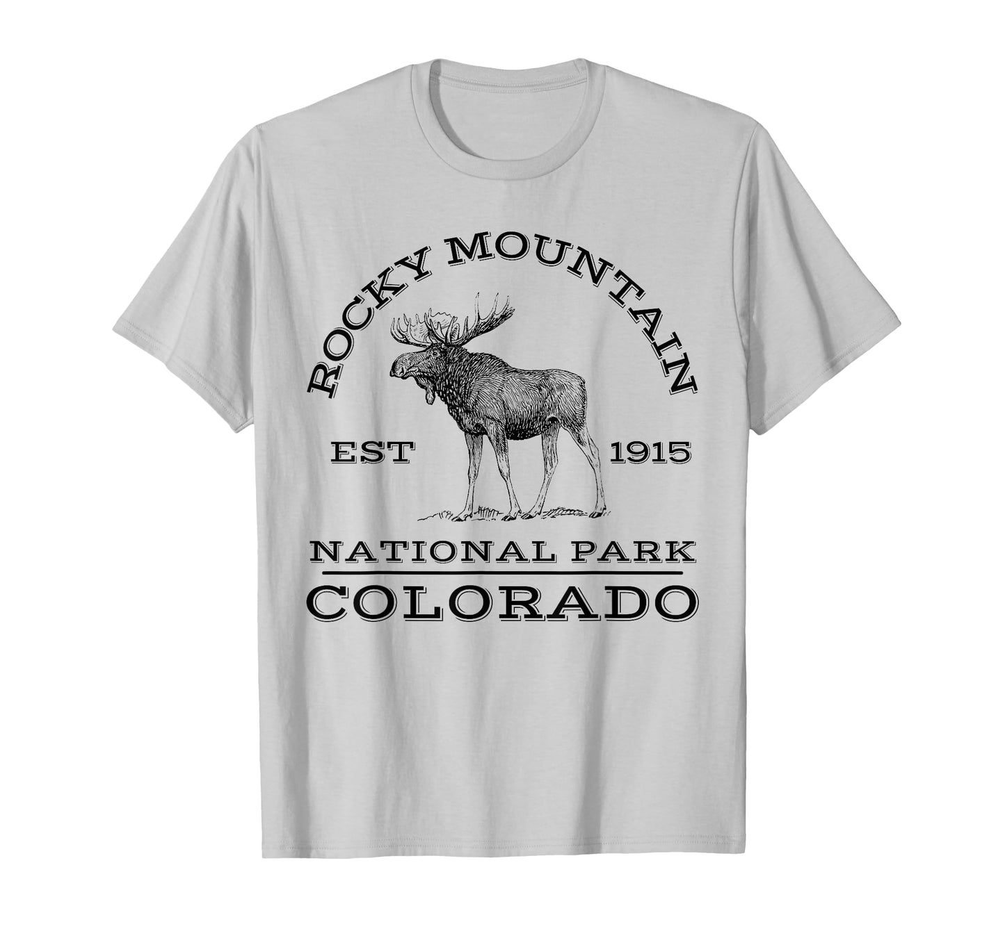 Rocky Mountain National Park Colorado Moose Hike Outdoors T-Shirt