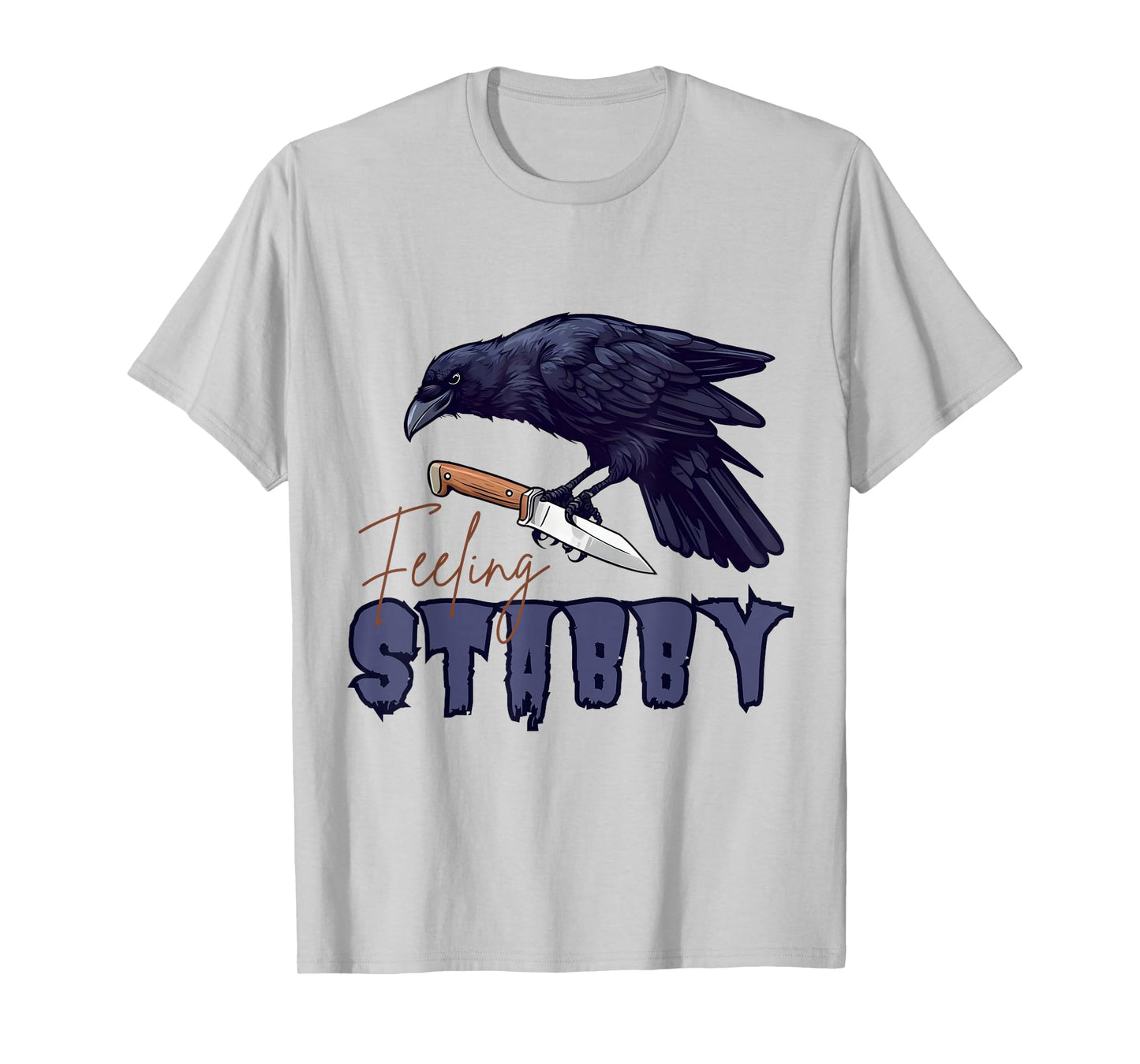 F-Caw-F Black Bird Funny Crow Gothic Raven Sarcastic Humor T-Shirt