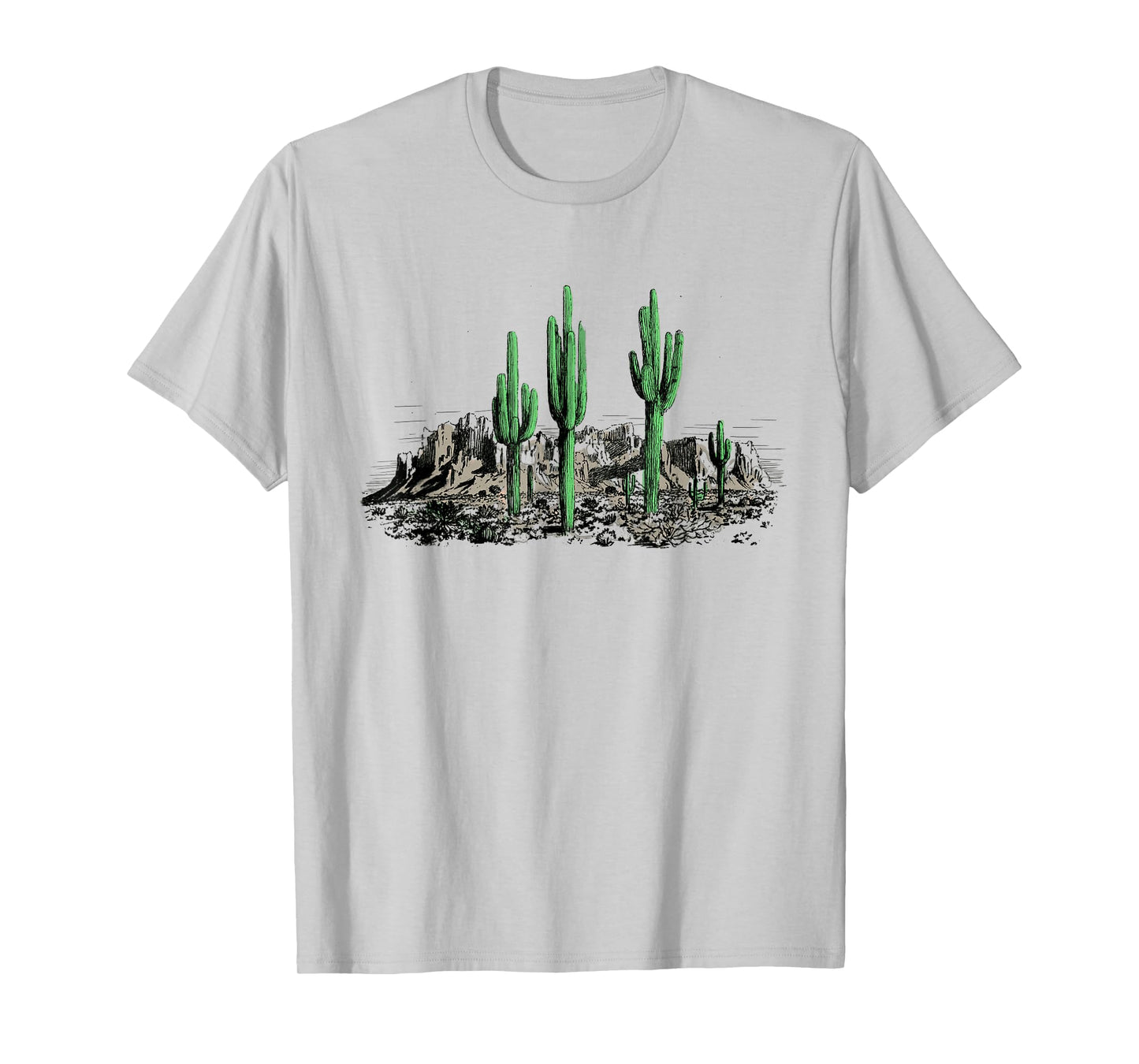 Saguaro Cactus retro Desert Saguaro Cactus Western Nature T-Shirt