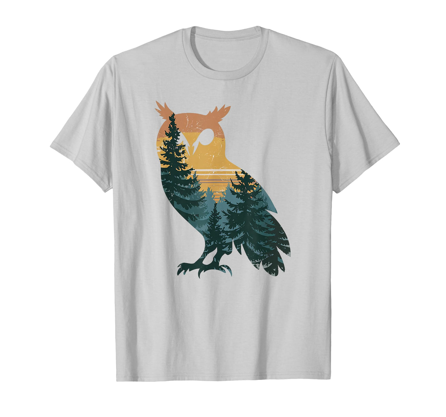 Owl Hunting Hiking Outdoor Camping Forest Men Women Owl T-Shirt