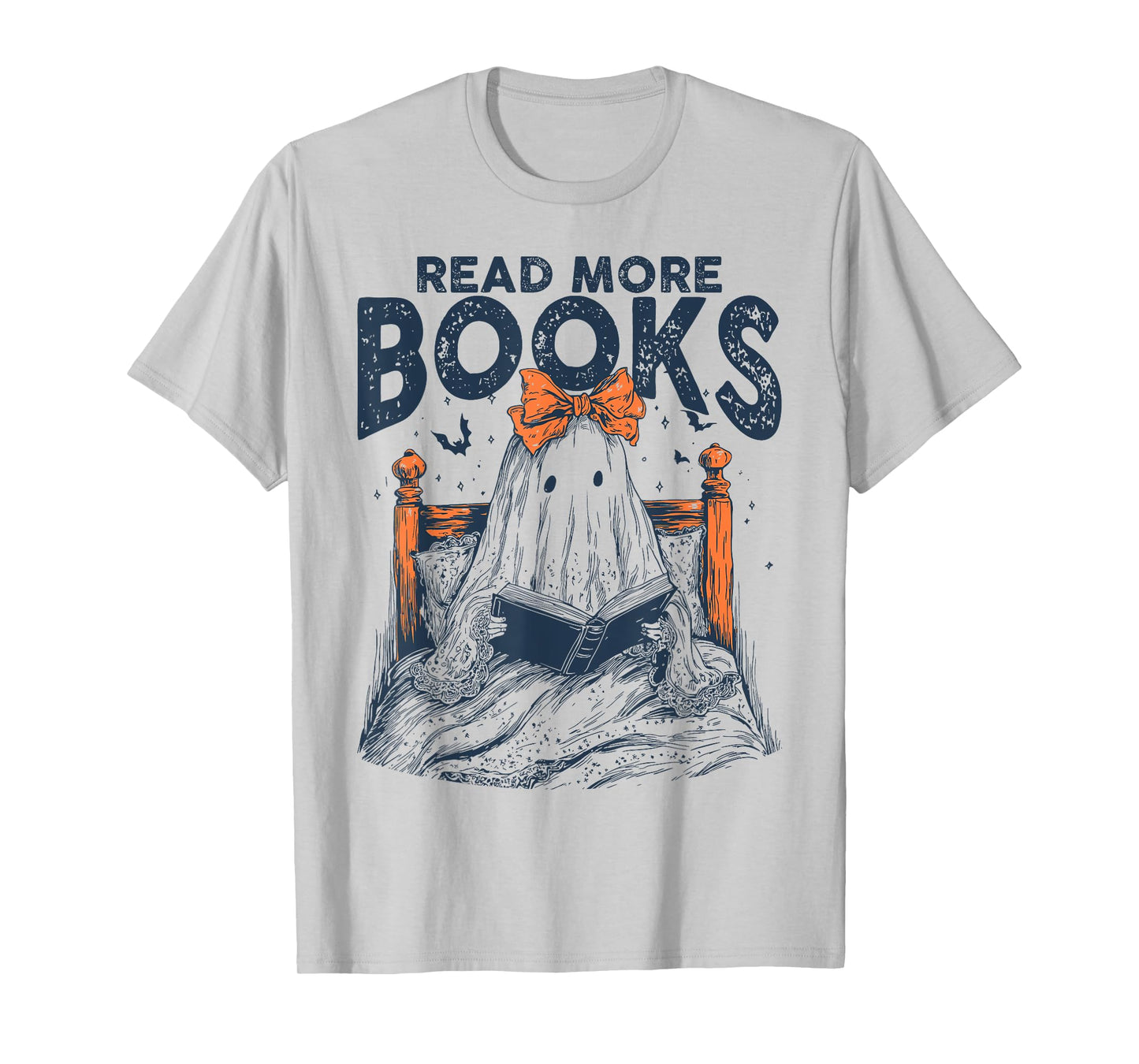 Halloween Book Lover Ghost Boo Pun Read More Boooks T-Shirt