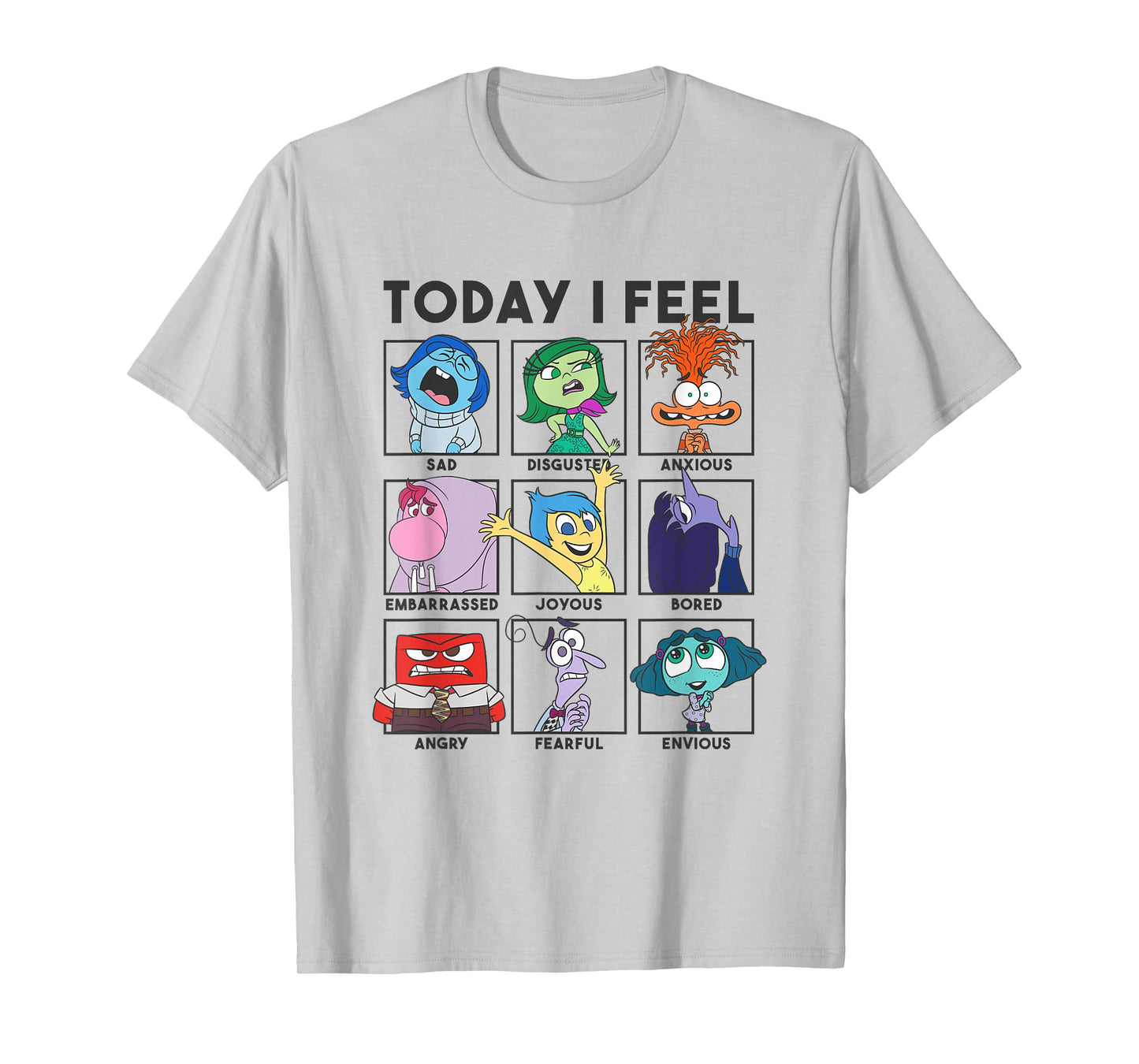 Disney Pixar Inside Out 2 Today I Feel... Vintage Panels T-Shirt