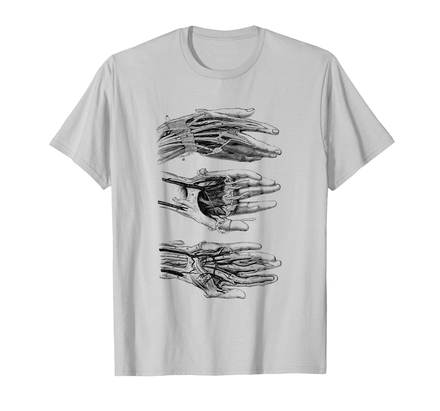 Arteries of the Human Hand Vintage Anatomy T-Shirt