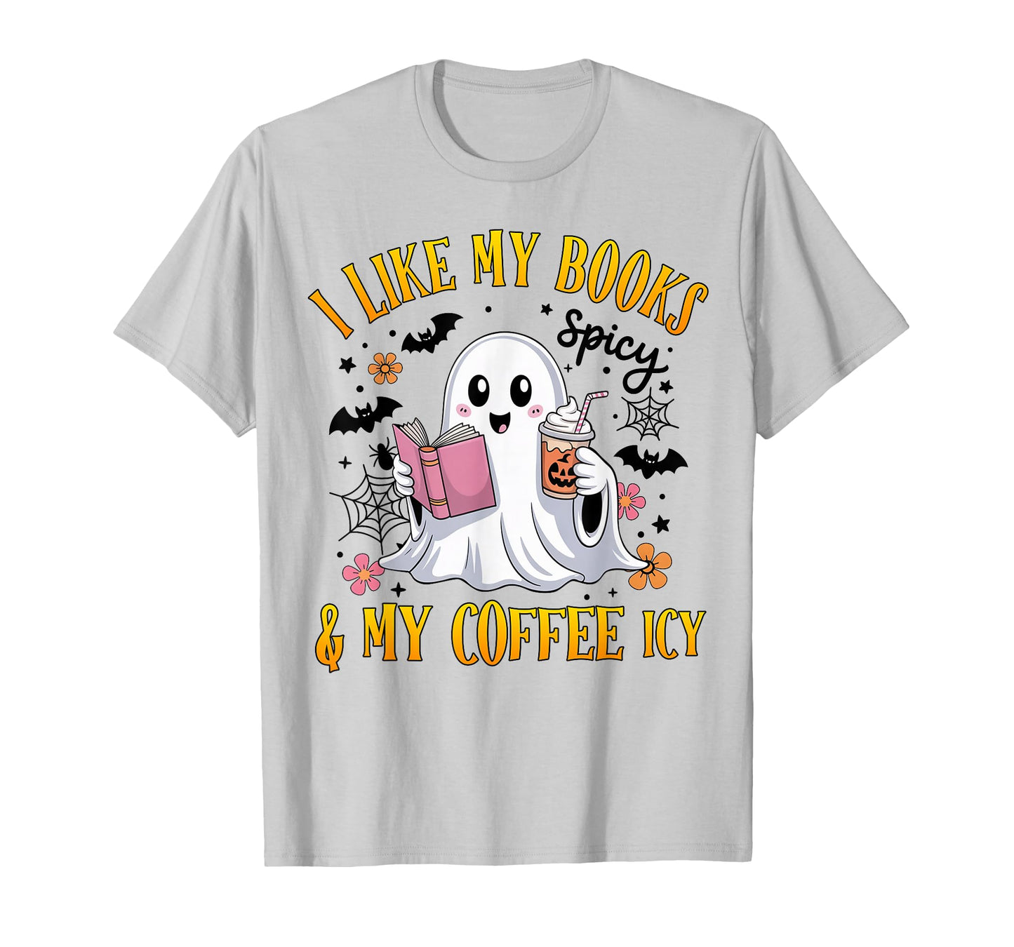 I Like My Books and My Coffee ICY, Halloween Book and Coffee T-Shirt