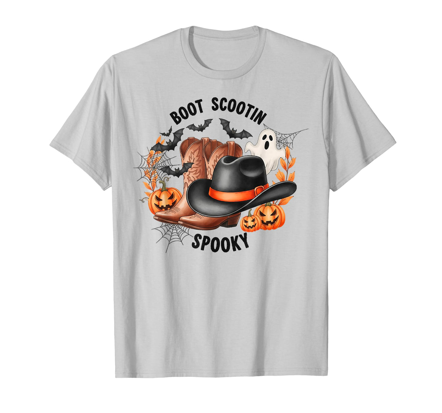 Boot Scootin' Spooky Ghost Cowboy, Cowboy Western Halloween T-Shirt
