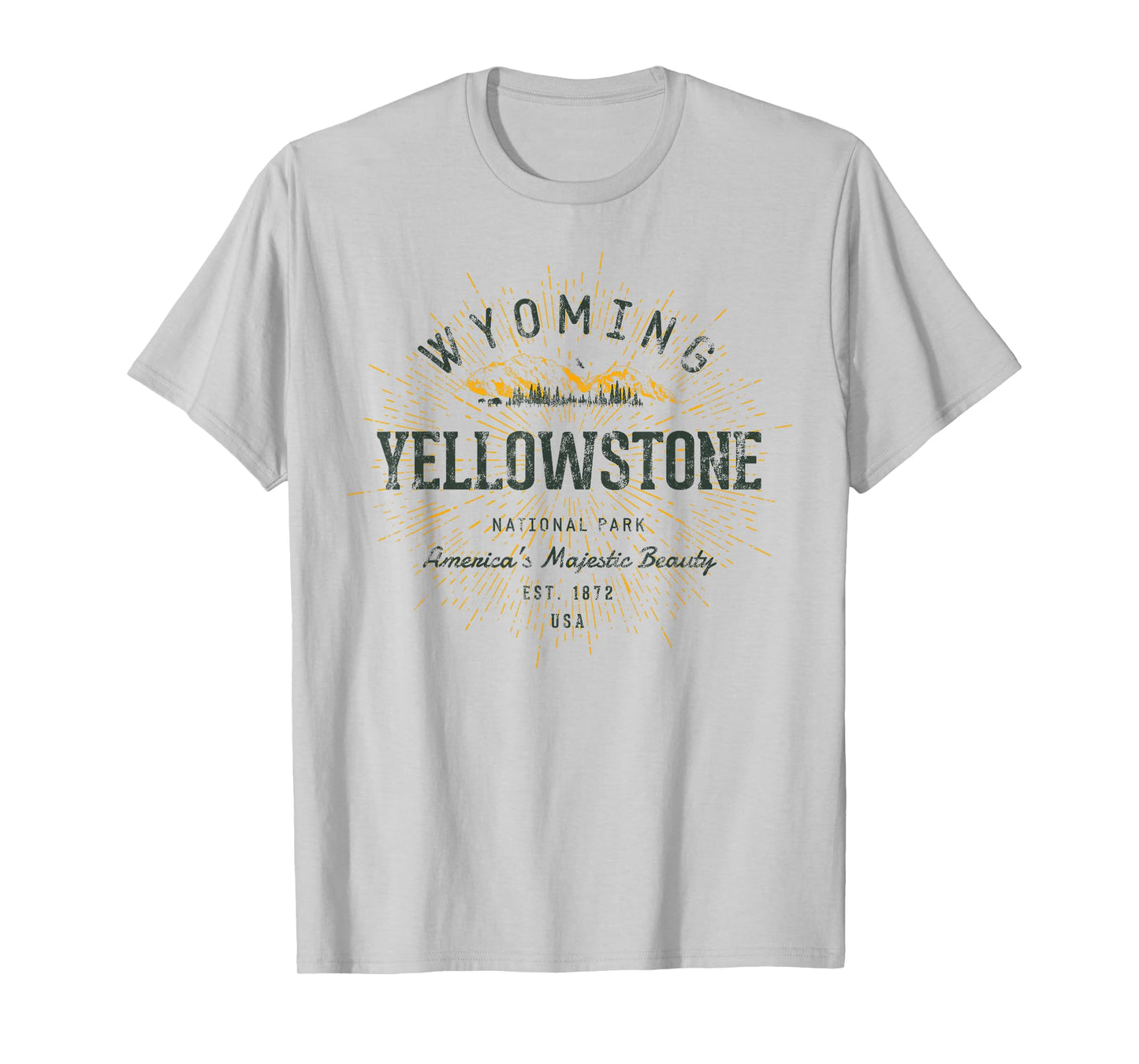 Retro Style Vintage Yellowstone National Park T-Shirt