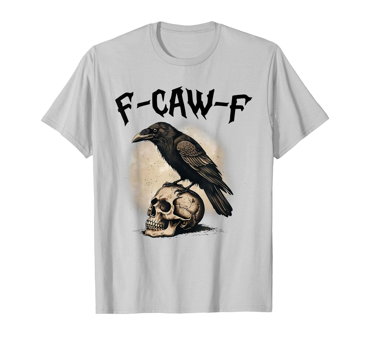 Halloween F Caw F Black Bird F-Caw-F Crow Women Men T-Shirt